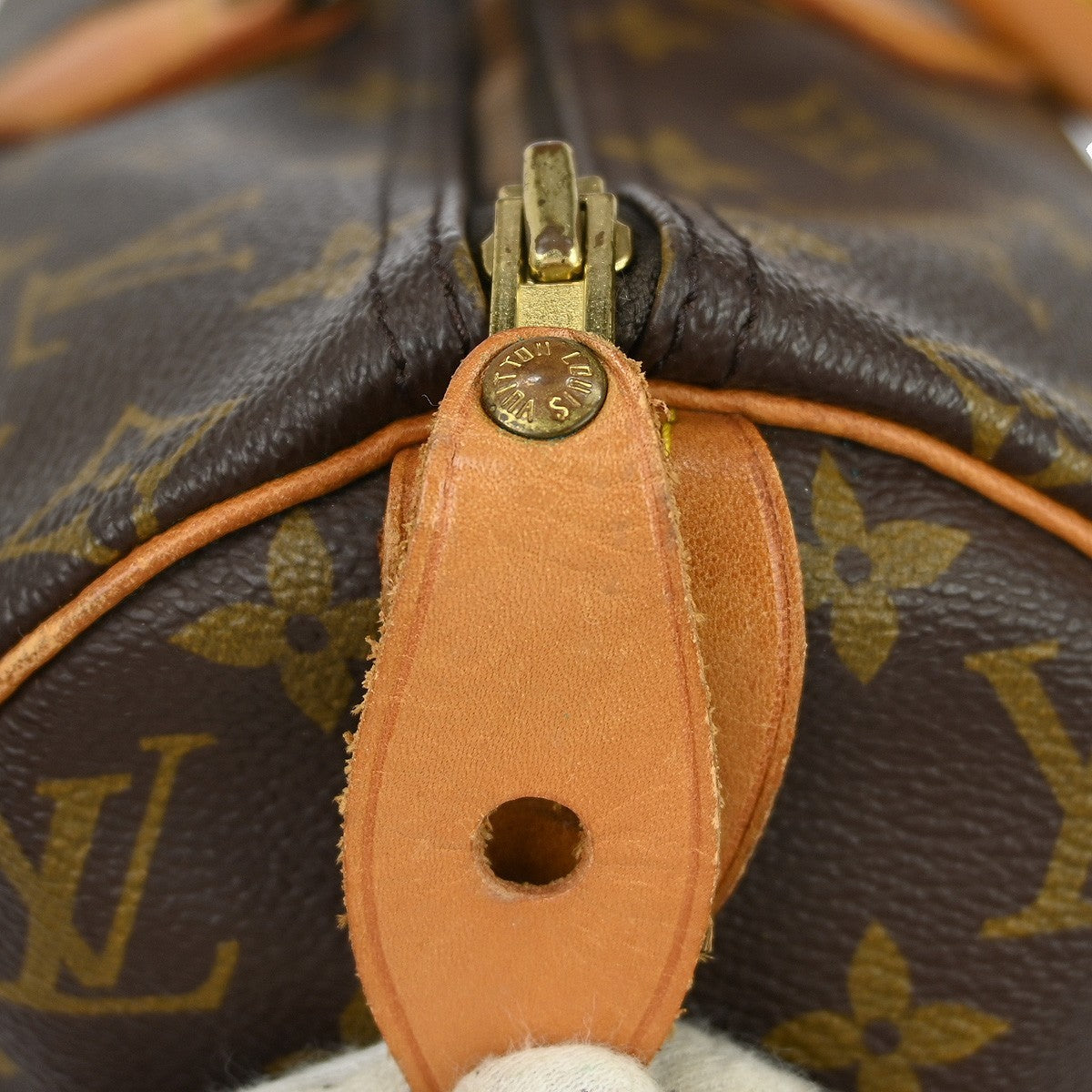 Louis Vuitton Speedy Handbag Monogram Canvas Brown Canvas Handbag (Pre-Owned)
