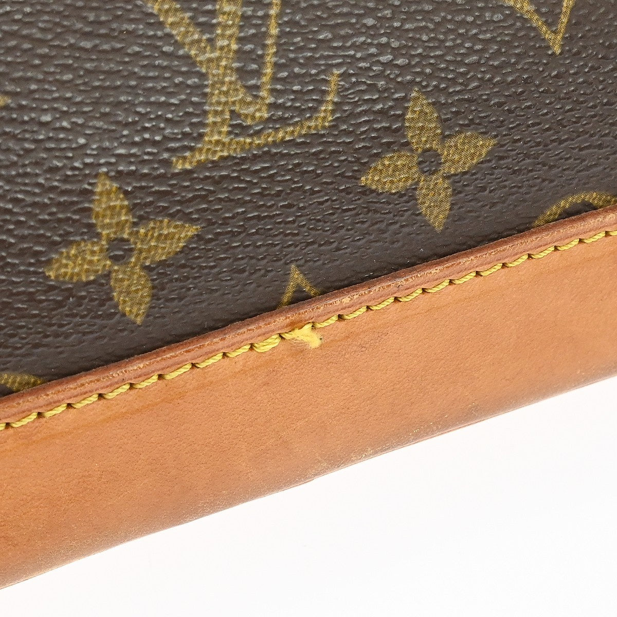 Louis Vuitton Alma Handbag Monogram Canvas Brown Canvas Handbag (Pre-Owned)