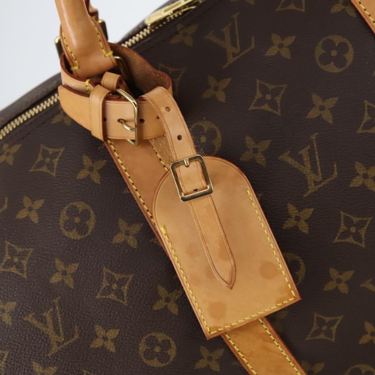 Louis Vuitton Keepall Bag Monogram Canvas Brown Canvas Travel Bag Bag (Pre-Owned)