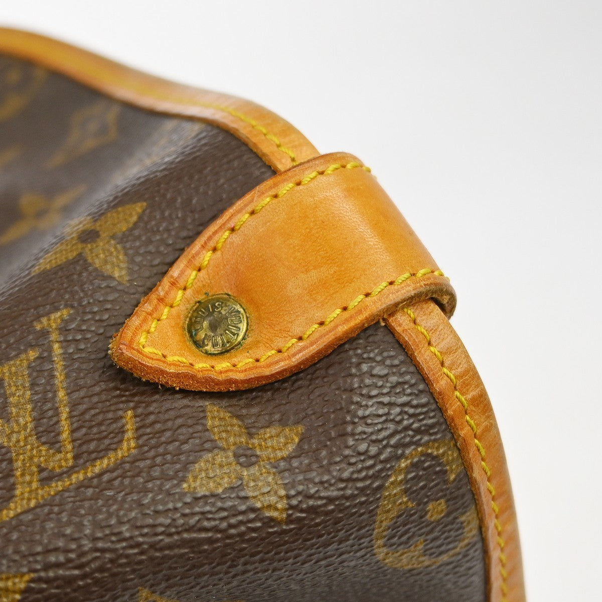 Louis Vuitton Saumur Handbag Monogram Canvas Brown Canvas Shoulder Bag Bag (Pre-Owned)