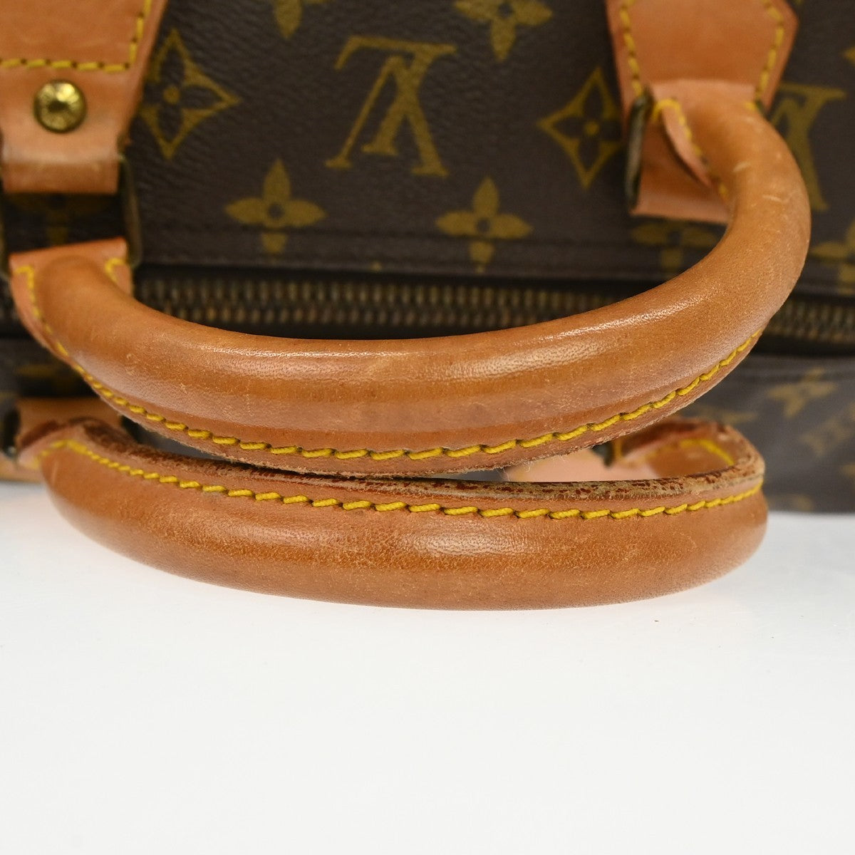 Louis Vuitton Speedy Handbag Monogram Canvas Brown Canvas Handbag (Pre-Owned)