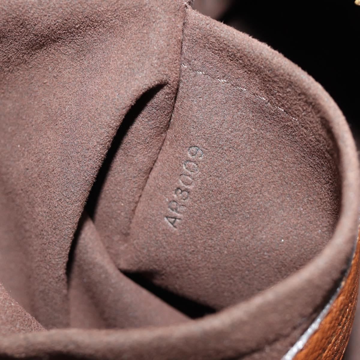 Louis Vuitton Lunar Handbag Mahina Leather Brown Leather Shoulder Bag Bag (Pre-Owned)