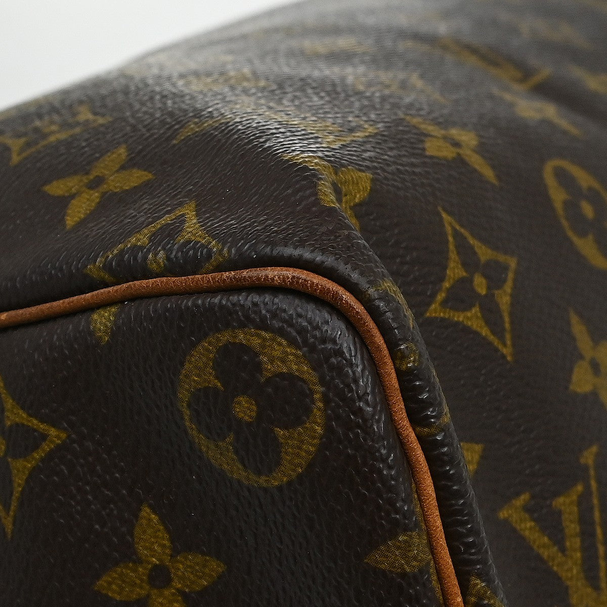 Louis Vuitton Speedy Handbag Monogram Canvas Brown Canvas Handbag (Pre-Owned)