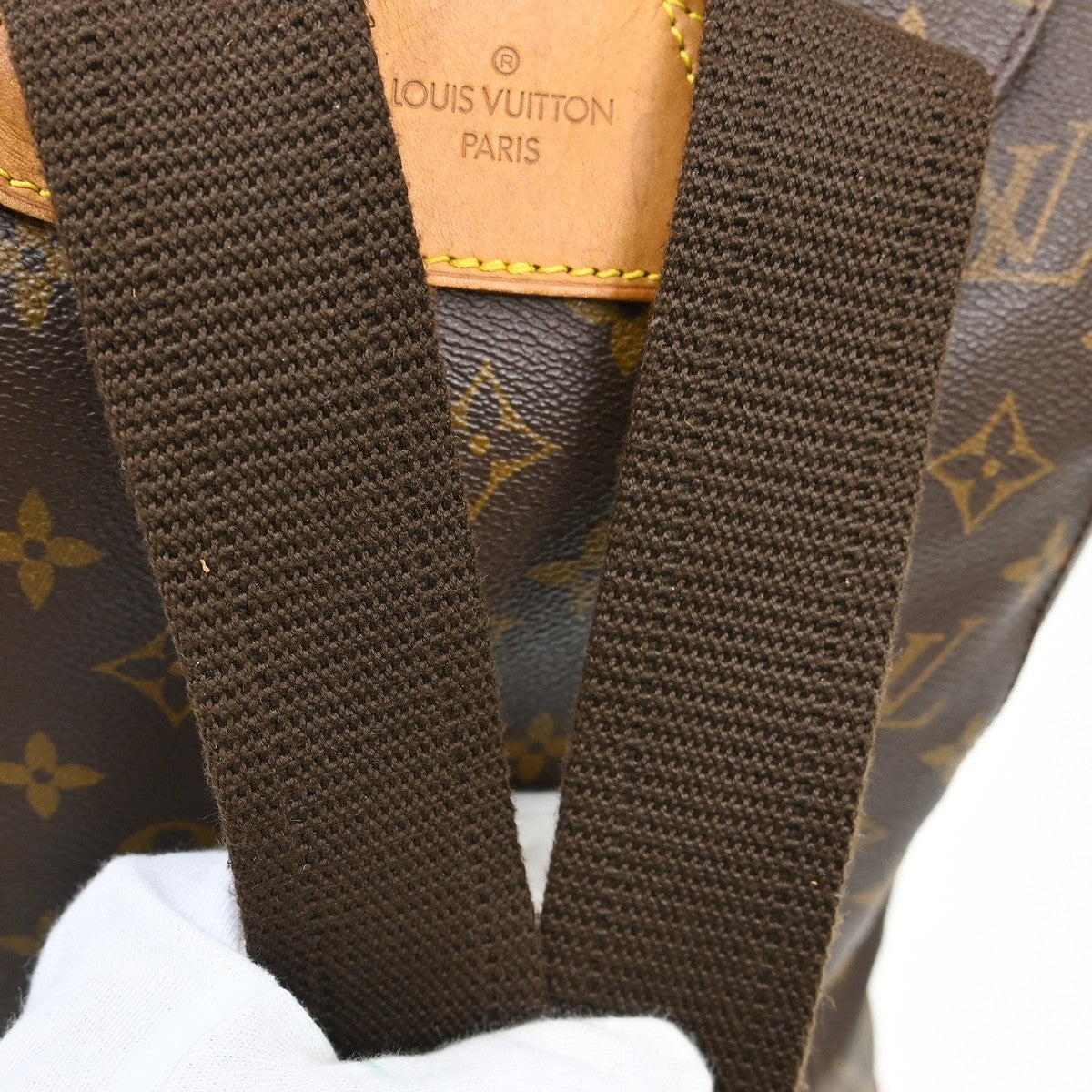 Louis Vuitton Vintage Montsouris Backpack Monogram Canvas Brown Canvas Backpack Bag (Pre-Owned)