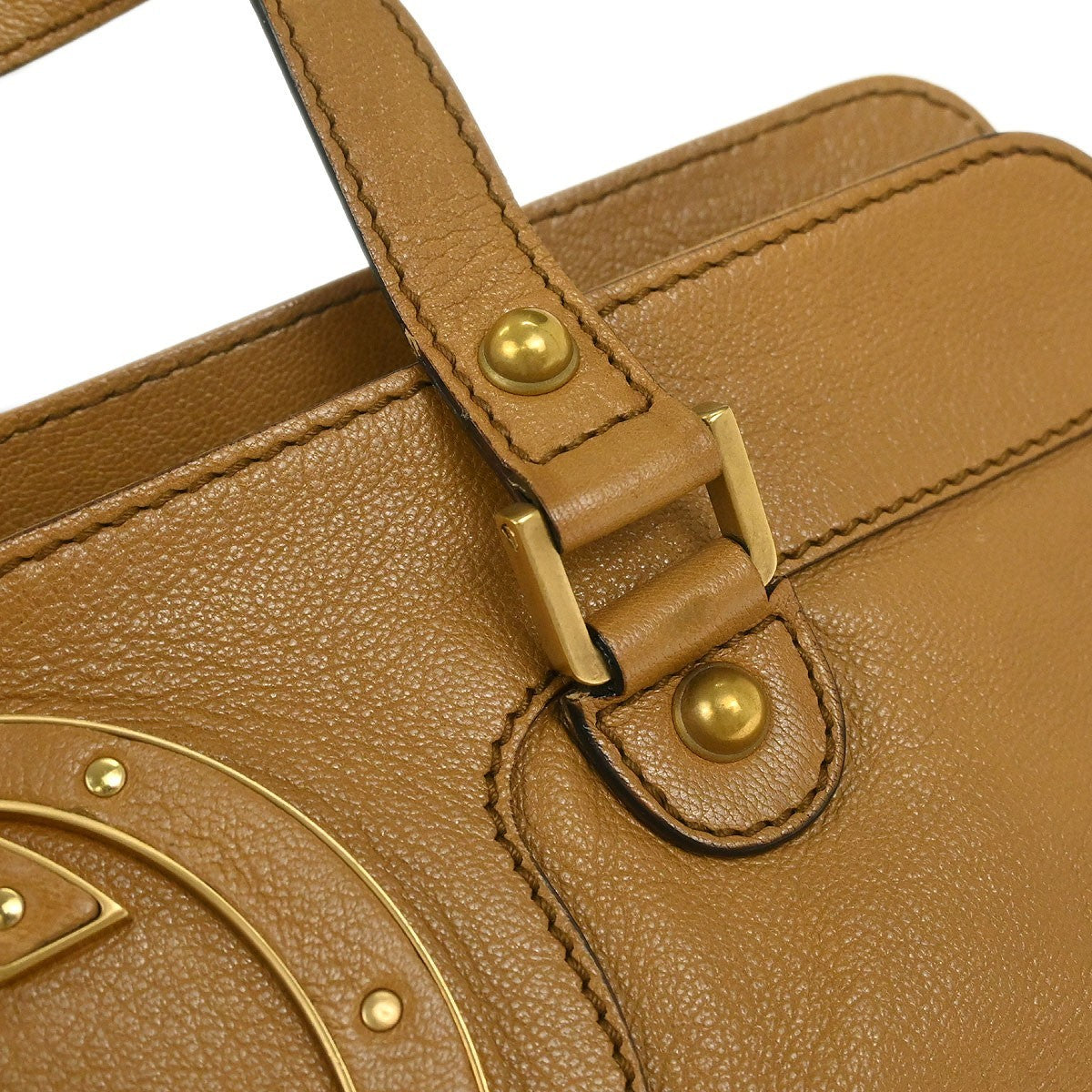 Gucci Blondie Satchel Leather Brown Leather Handbag (Pre-Owned)