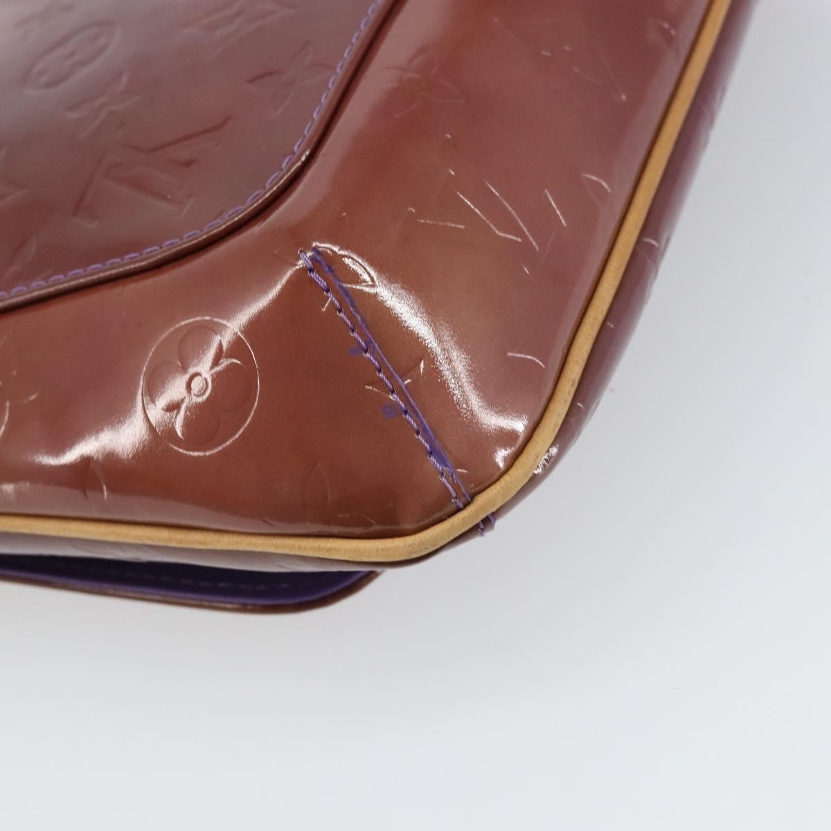 Louis Vuitton Thompson Street Handbag Monogram Vernis Purple Patent_Leather Shoulder Bag Bag (Pre-Owned)