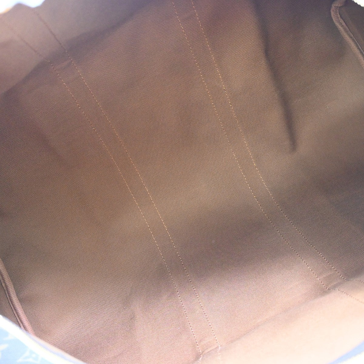 Louis Vuitton Keepall Bandouliere Bag Limited Edition Illusion Monogram Taurillon Leather Brown Canvas Travel Bag Bag (Pre-Owned)