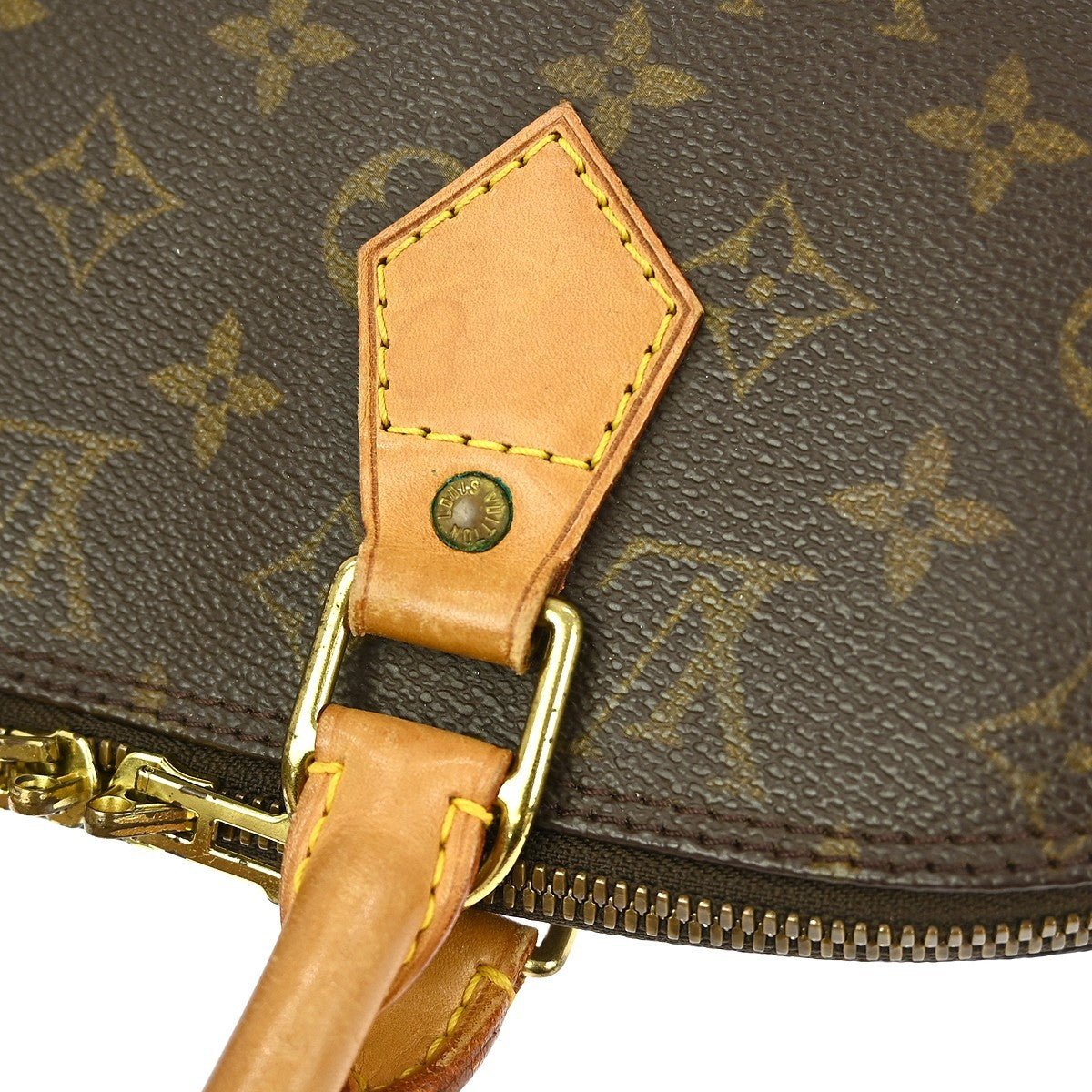 Louis Vuitton Alma Handbag Monogram Canvas Brown Canvas Handbag (Pre-Owned)