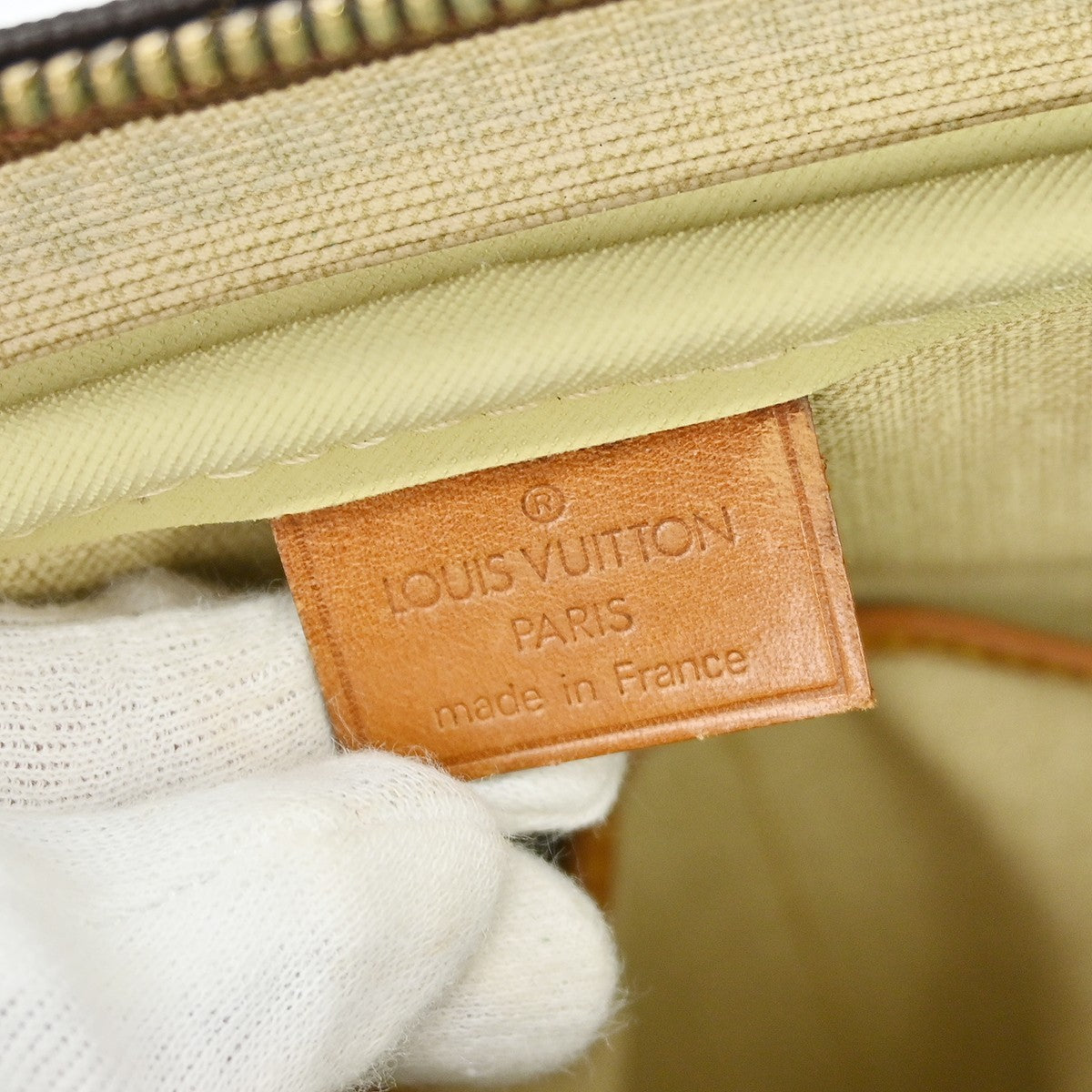 Louis Vuitton Deauville Handbag Monogram Canvas Brown Canvas Handbag (Pre-Owned)