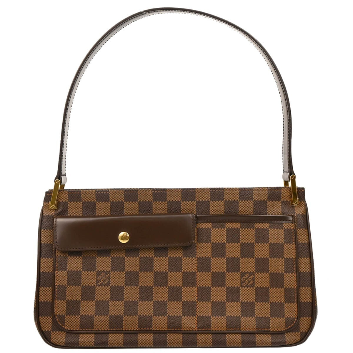 Louis Vuitton Aubagne Bag Damier Brown Canvas Shoulder Bag Bag (Pre-Owned)