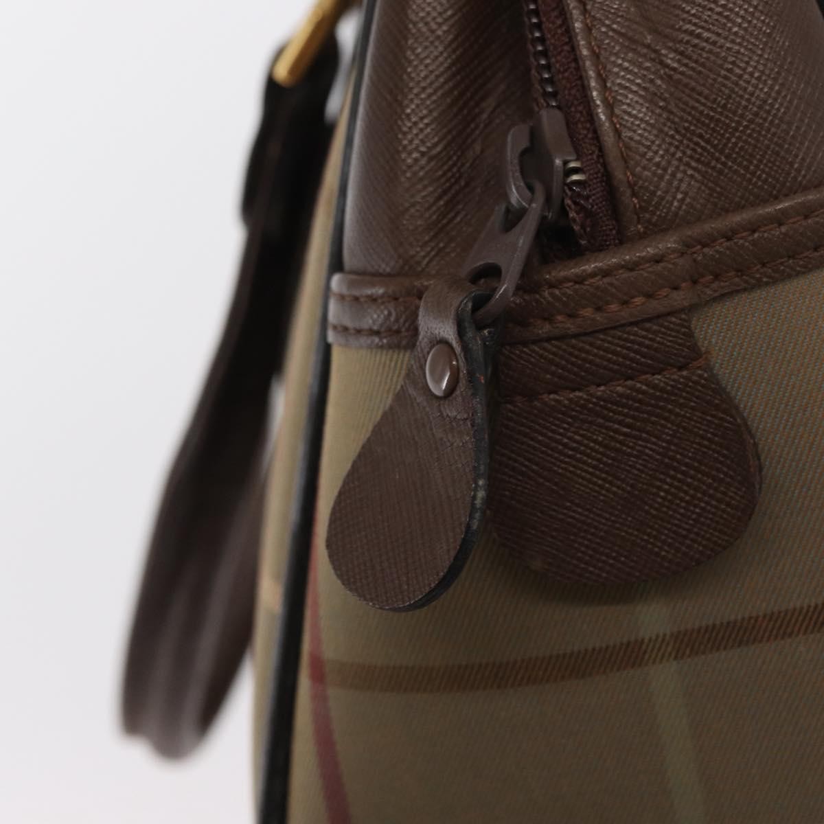 Burberry Nova Handbag Canvas Beige Canvas Handbag (Pre-Owned)