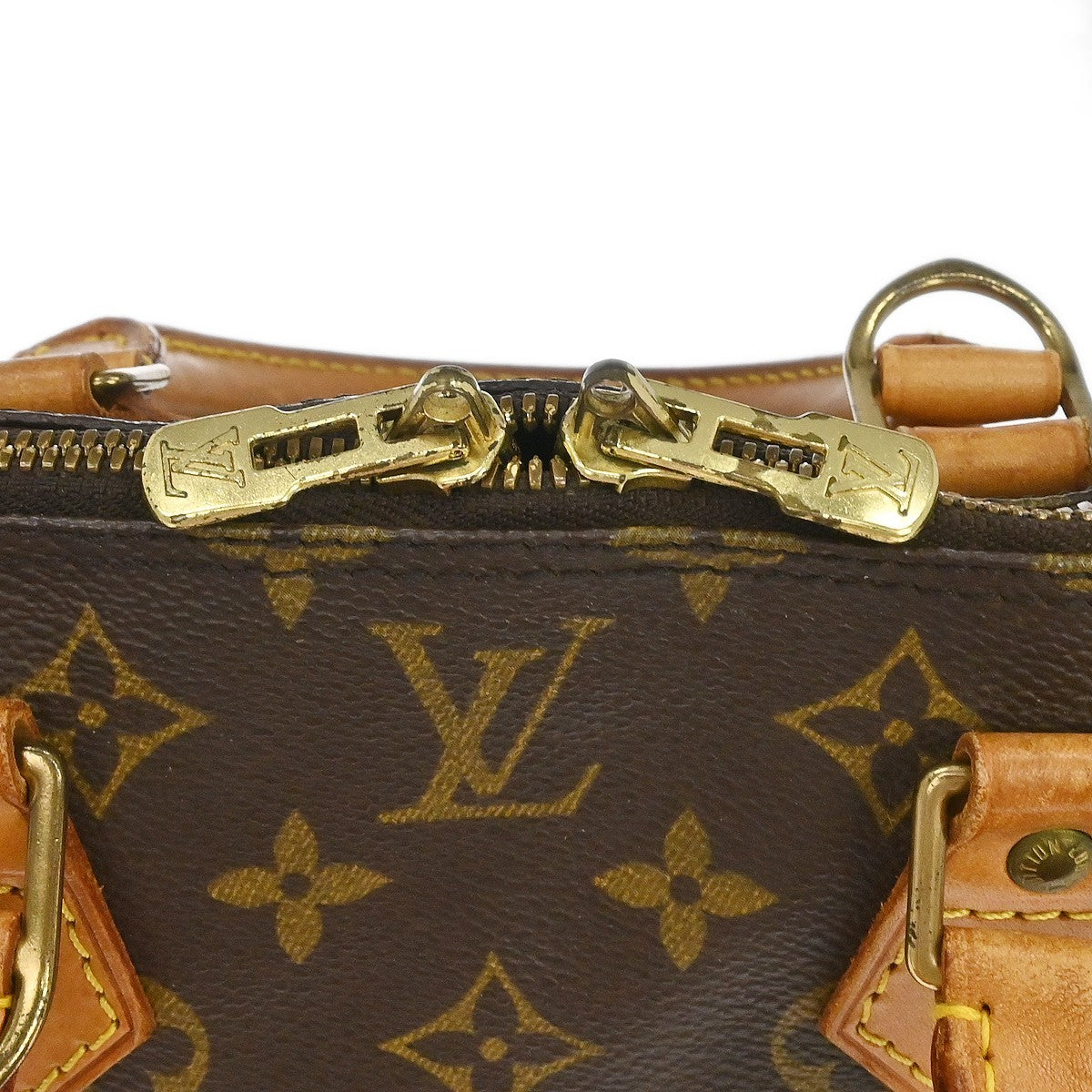 Louis Vuitton Alma Handbag Monogram Canvas Brown Canvas Handbag (Pre-Owned)