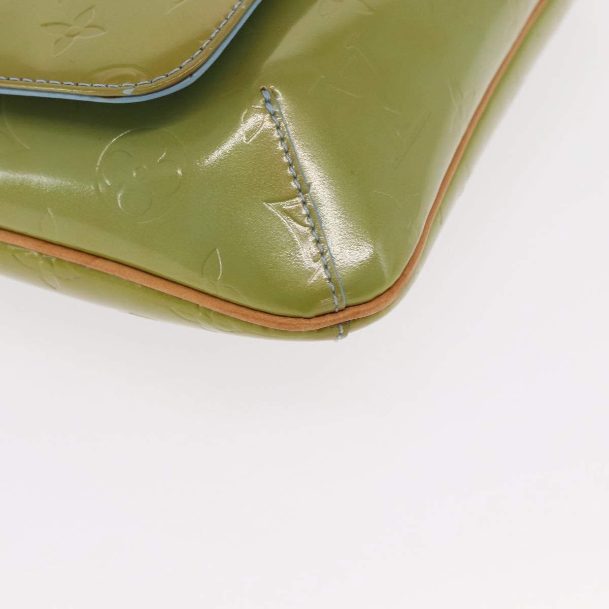 Louis Vuitton Thompson Street Handbag Monogram Vernis Green Patent_Leather Shoulder Bag Bag (Pre-Owned)