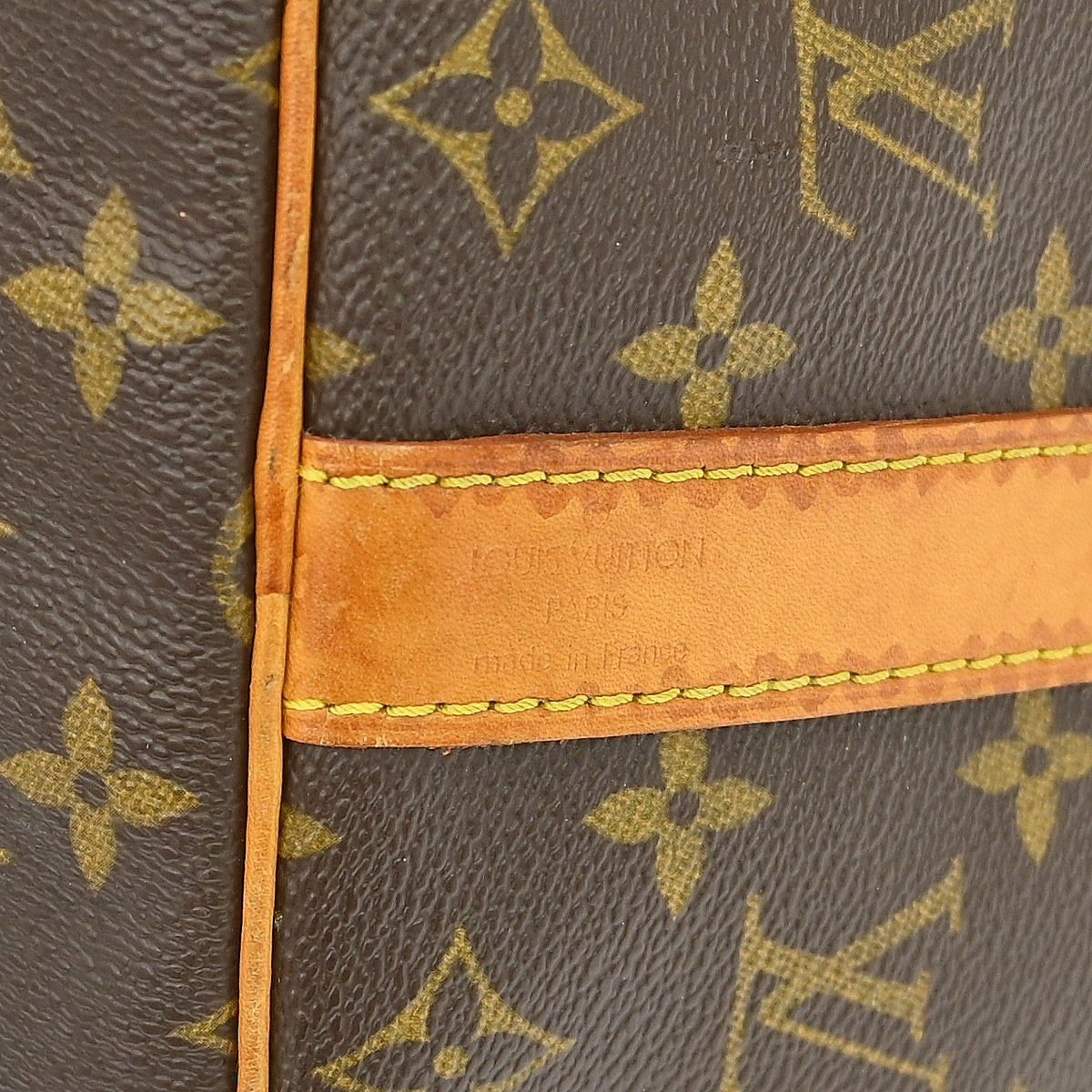 Louis Vuitton Keepall Bandouliere Bag Monogram Canvas Brown Canvas Travel Bag Bag (Pre-Owned)