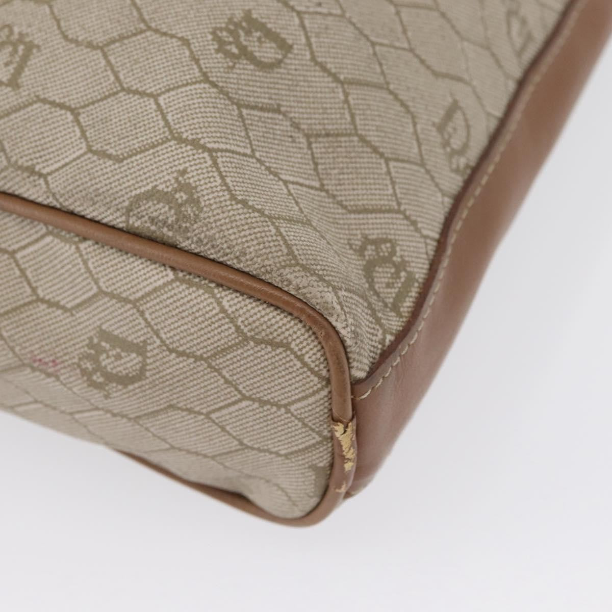 Christian Dior Vintage Honeycomb Clutch Canvas Beige Canvas Clutche & Pouche Bag (Pre-Owned)