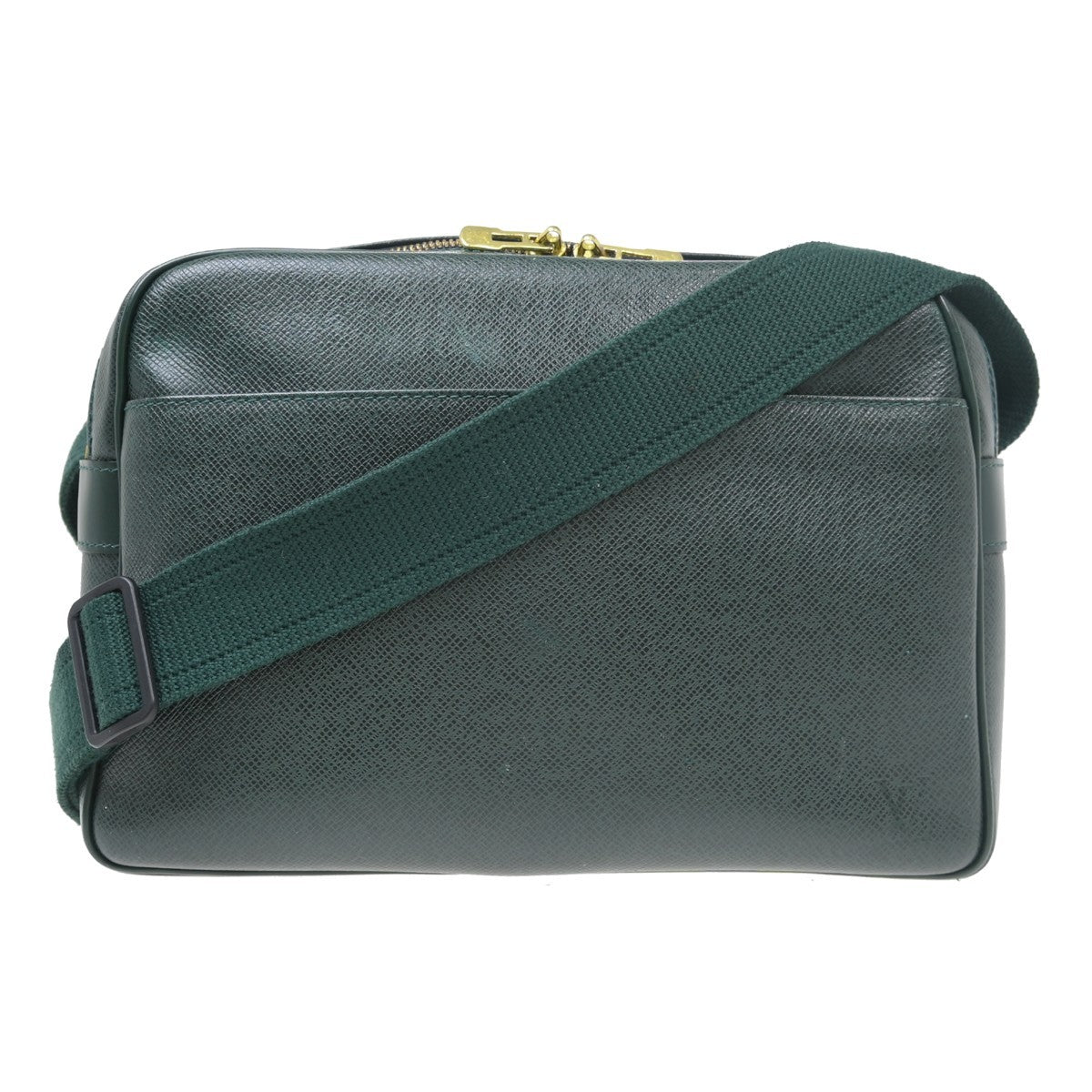 Louis Vuitton Reporter Bag Taiga Leather Green Leather Shoulder Bag Bag (Pre-Owned)