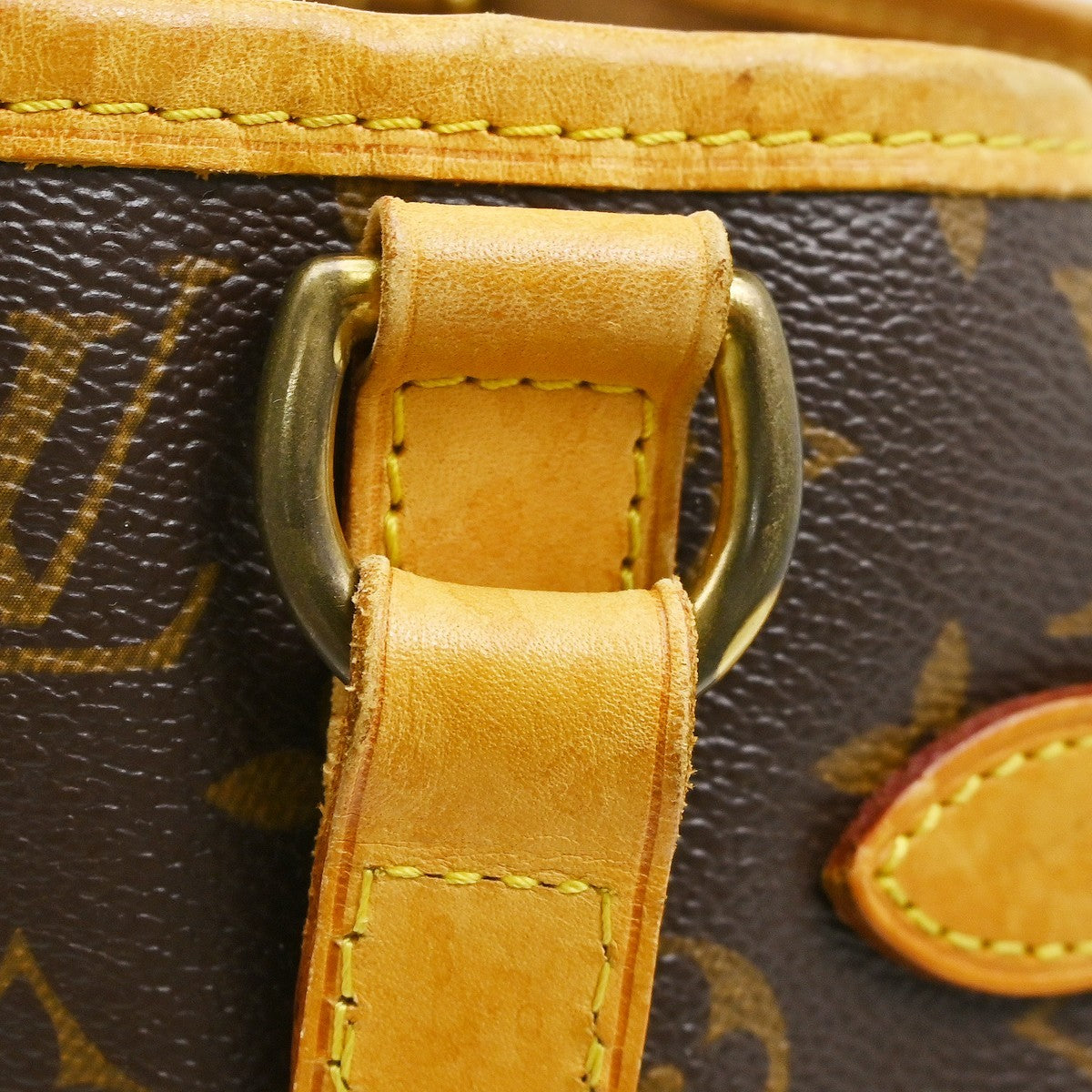 Louis Vuitton Batignolles Handbag Monogram Canvas Brown Canvas Tote Bag Bag (Pre-Owned)