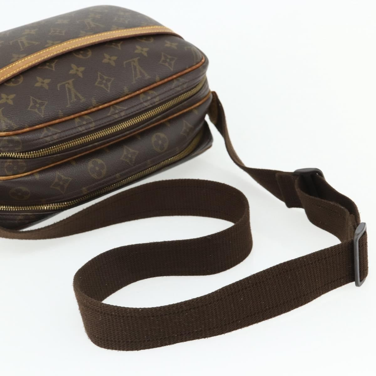 Louis Vuitton Reporter Bag Monogram Canvas Brown Canvas Shoulder Bag Bag (Pre-Owned)