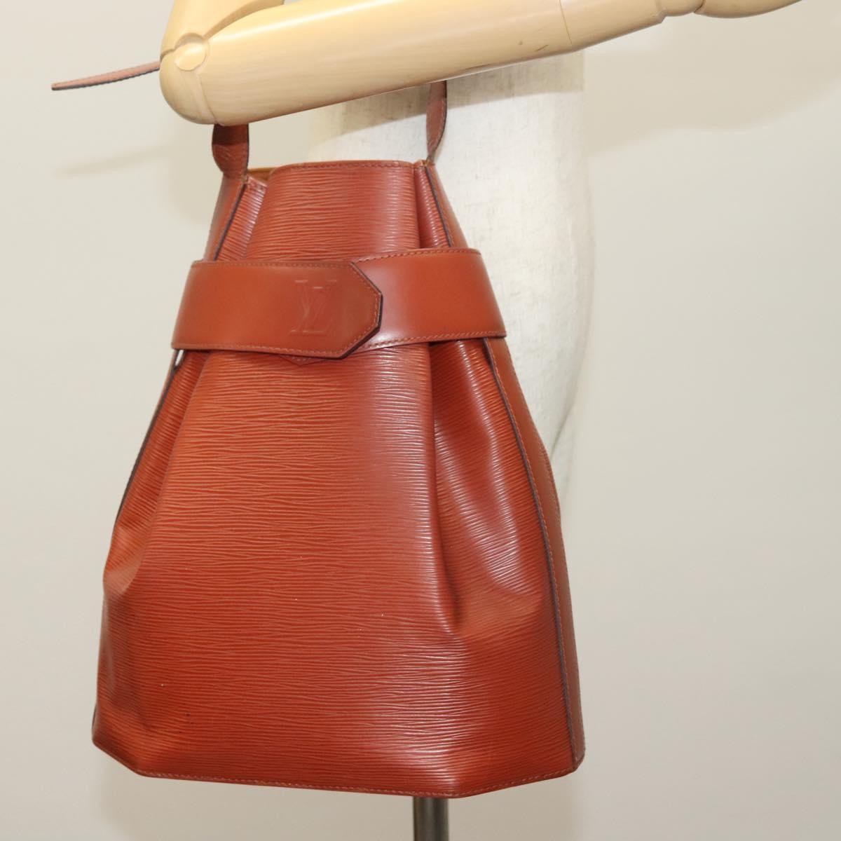Louis Vuitton Vintage Sac D'epaule Handbag Epi Leather Brown Leather Bag (Pre-Owned)