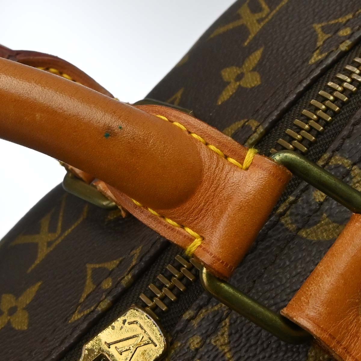 Louis Vuitton Keepall Bag Monogram Canvas Brown Canvas Travel Bag Bag (Pre-Owned)