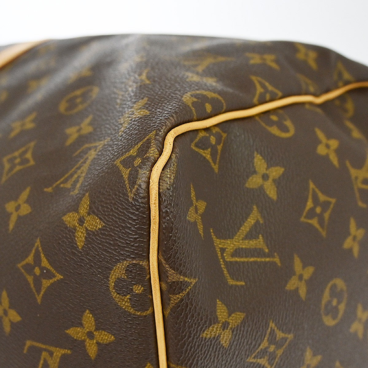 Louis Vuitton Keepall Bag Monogram Canvas Brown Canvas Travel Bag Bag (Pre-Owned)