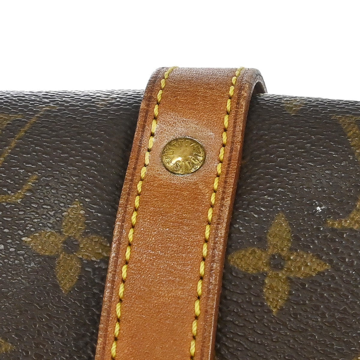 Louis Vuitton Saumur Handbag Monogram Canvas Brown Canvas Shoulder Bag Bag (Pre-Owned)