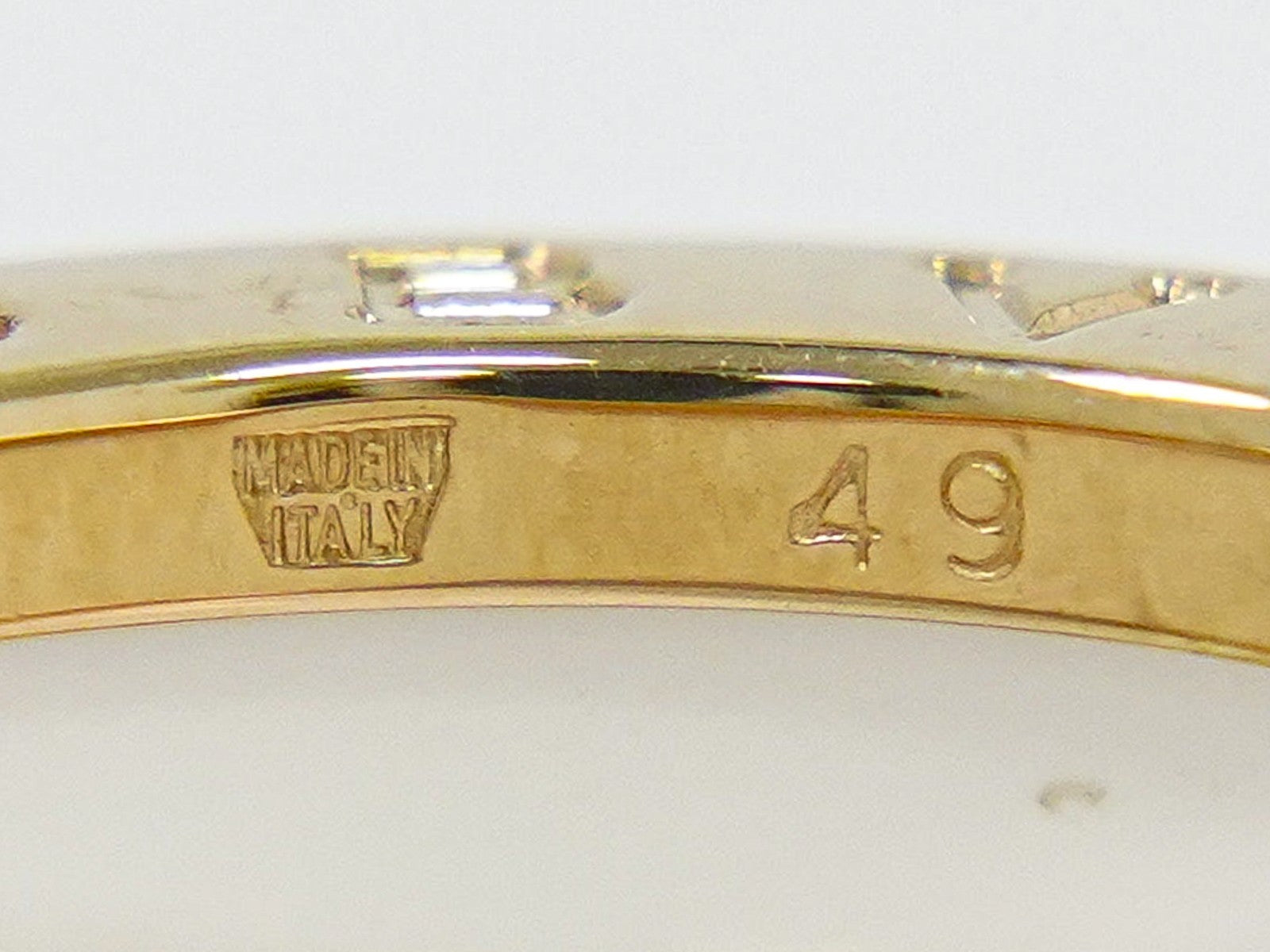 Bvlgari B.Zero1 Three Band Ring 18K Yellow Gold And Ceramic Gold Yellow_Gold Ring Jewelry (Pre-Owned)