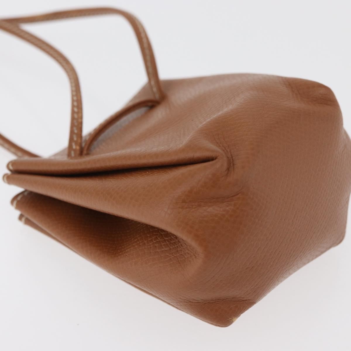 Hermes Vespa Pouch Leather Brown Leather Clutche & Pouche Bag (Pre-Owned)