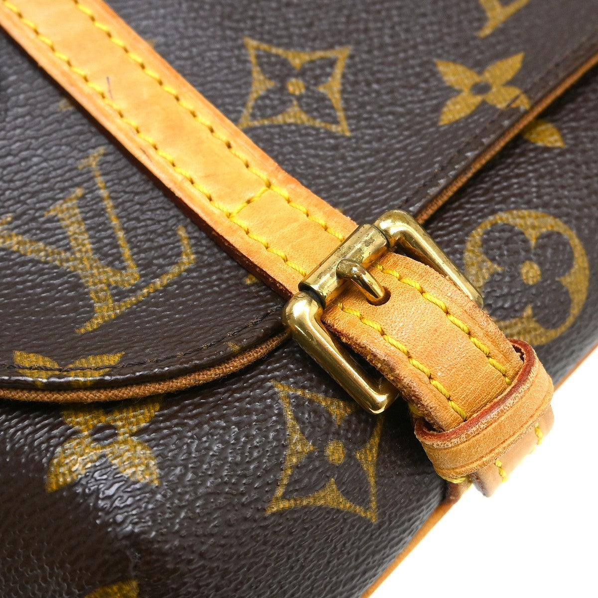 Louis Vuitton Ceinture Pochette Solo Belt Bag Monogram Canvas Brown Canvas Clutche & Pouche Bag (Pre-Owned)
