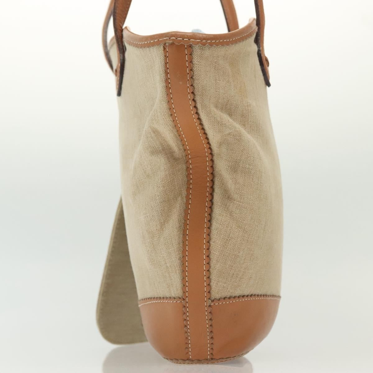 Loewe Vintage Shoulder Bag Canvas Beige Canvas Shoulder Bag Bag (Pre-Owned)