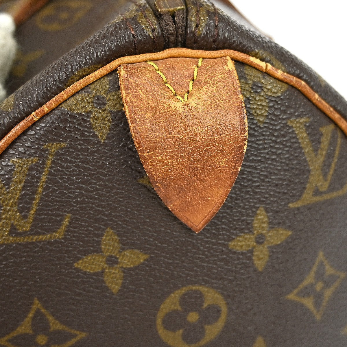 Louis Vuitton Speedy Handbag Monogram Canvas Brown Canvas Handbag (Pre-Owned)