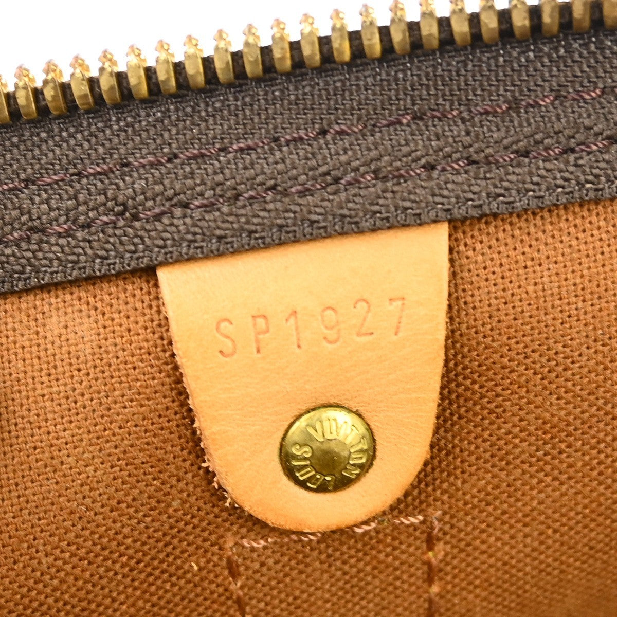 Louis Vuitton Keepall Bag Monogram Canvas Brown Canvas Travel Bag Bag (Pre-Owned)