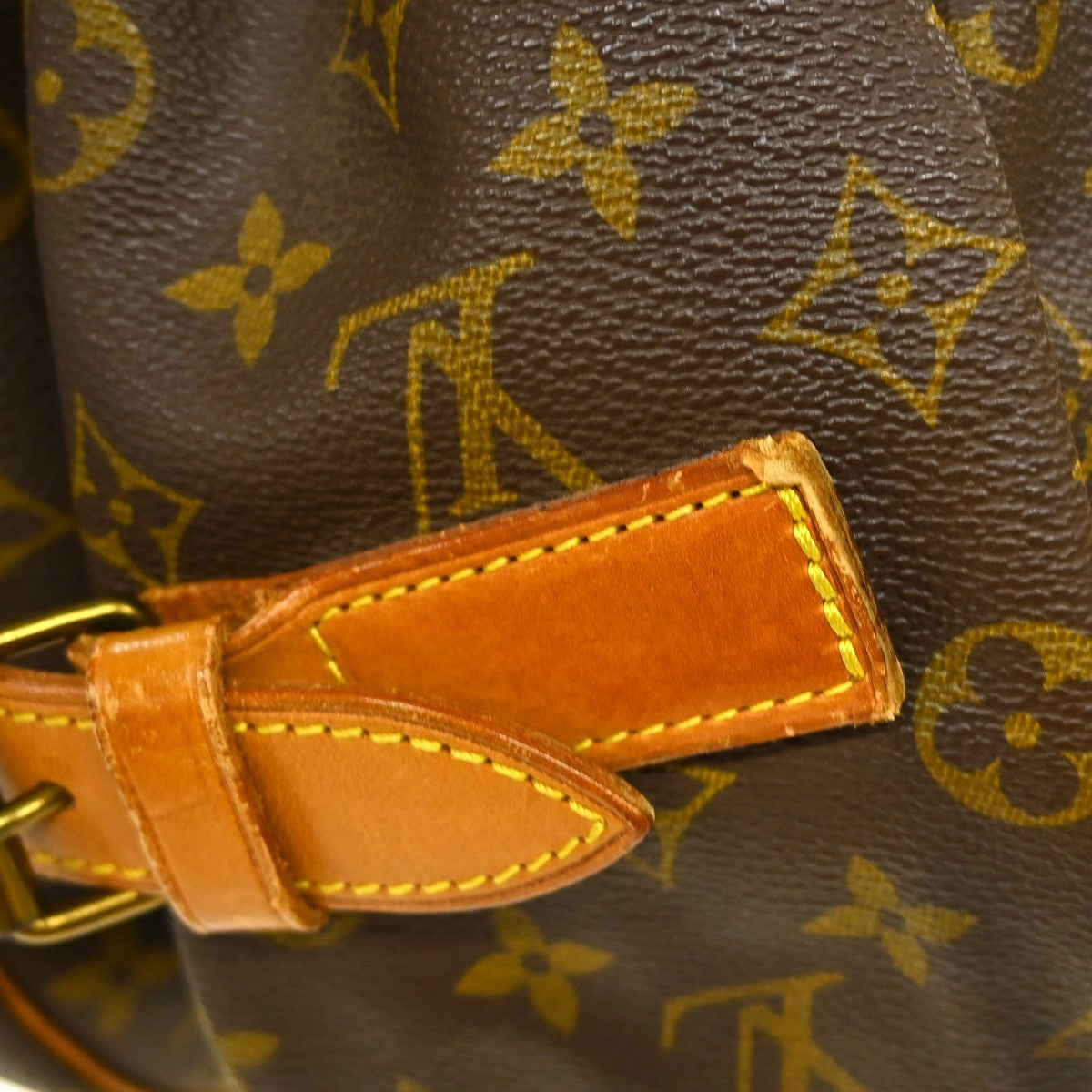 Louis Vuitton Saumur Handbag Monogram Canvas Brown Canvas Shoulder Bag Bag (Pre-Owned)