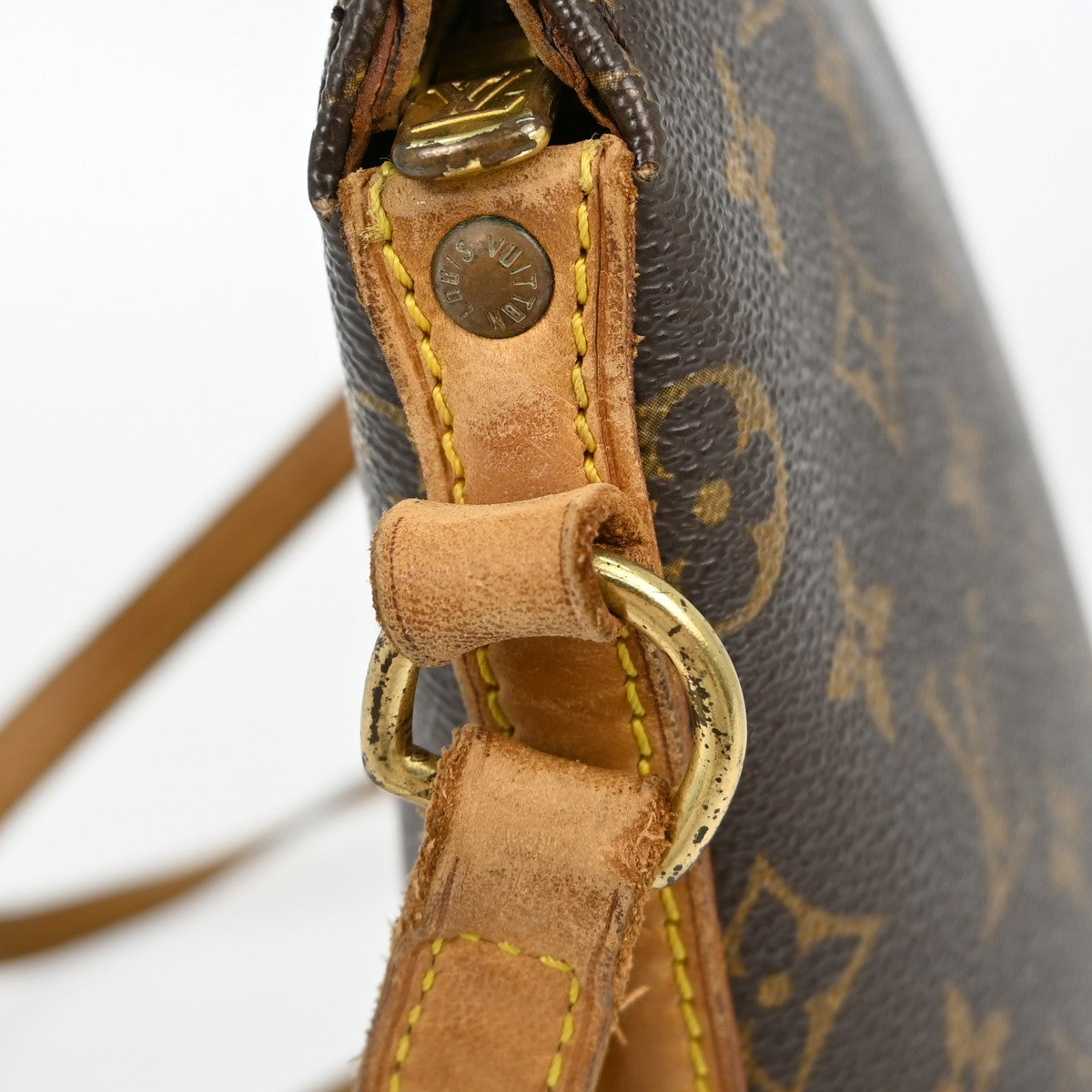 Louis Vuitton Drouot Handbag Monogram Canvas Brown Canvas Shoulder Bag Bag (Pre-Owned)