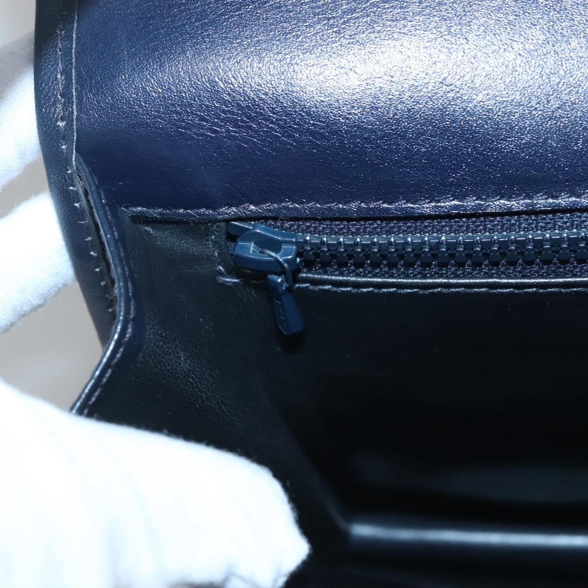 Celine Clutch Bag Canvas Navy Canvas Clutche & Pouche Bag (Pre-Owned)