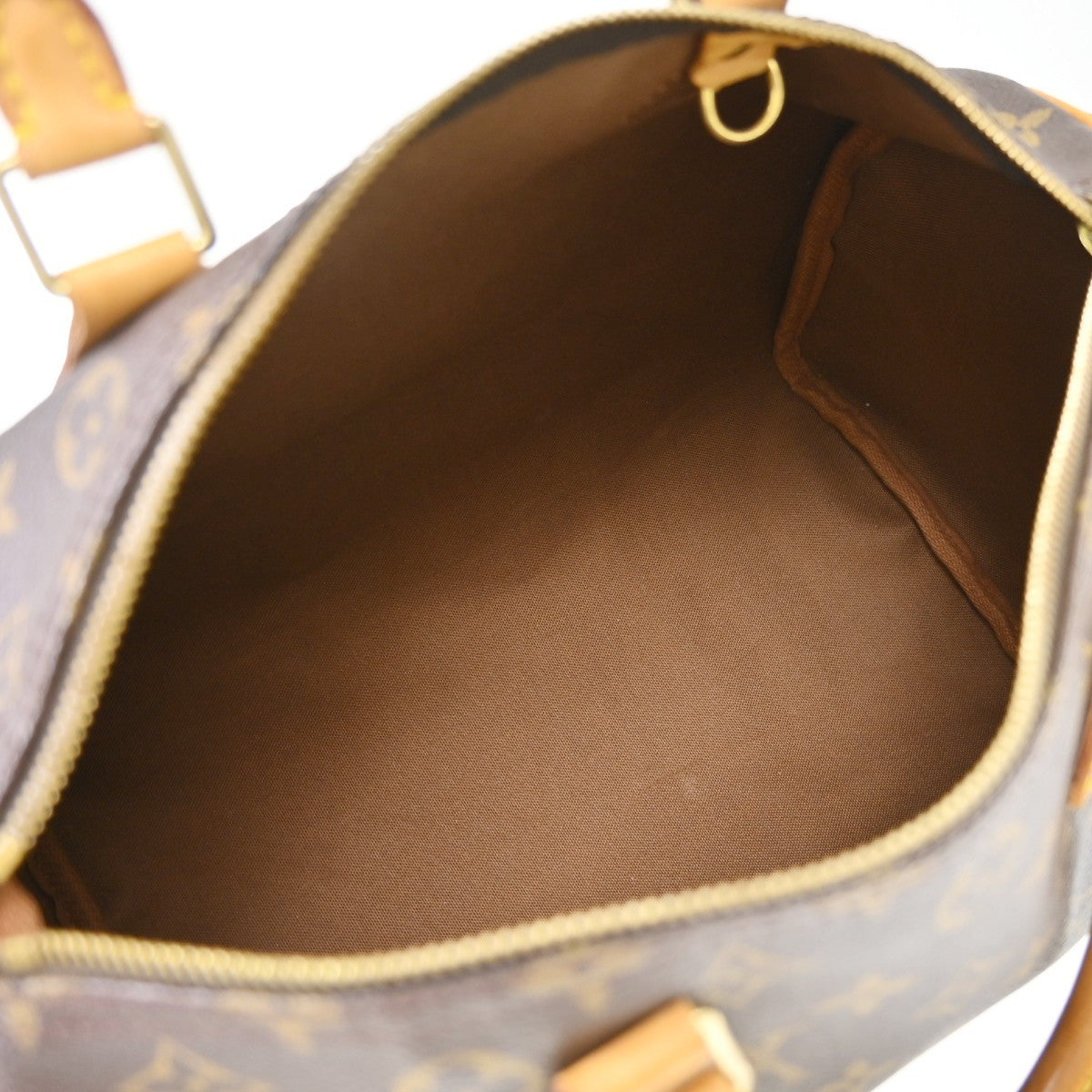 Louis Vuitton Speedy Handbag Monogram Canvas Brown Canvas Handbag (Pre-Owned)