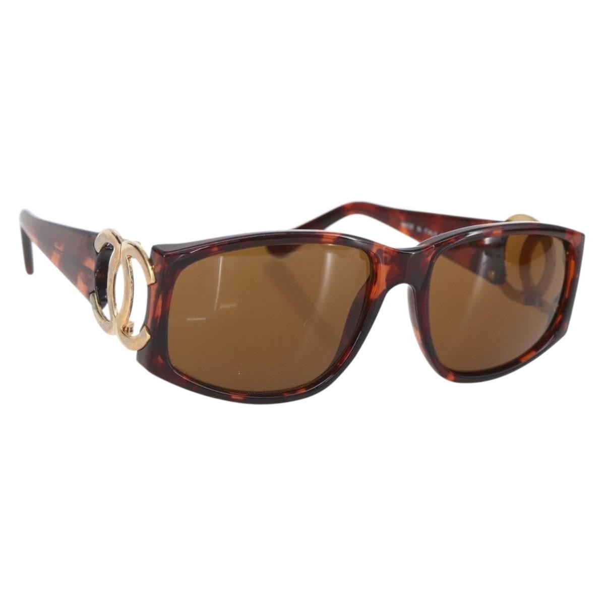 Chanel Logo Cc Sunglasses Plastic Brown Plastic Sunglasse Accessory (Pre-Owned)