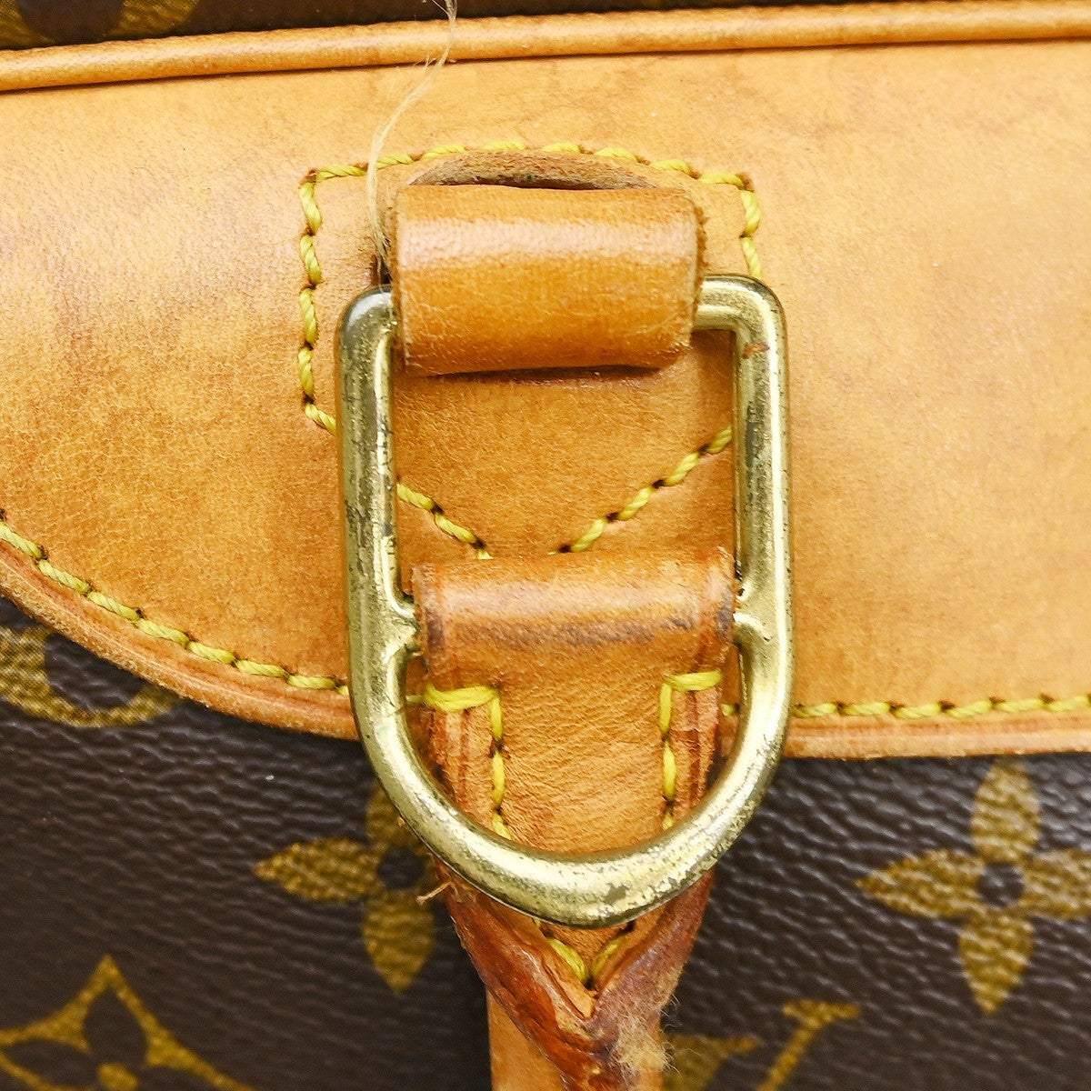 Louis Vuitton Deauville Handbag Monogram Canvas Brown Canvas Handbag (Pre-Owned)