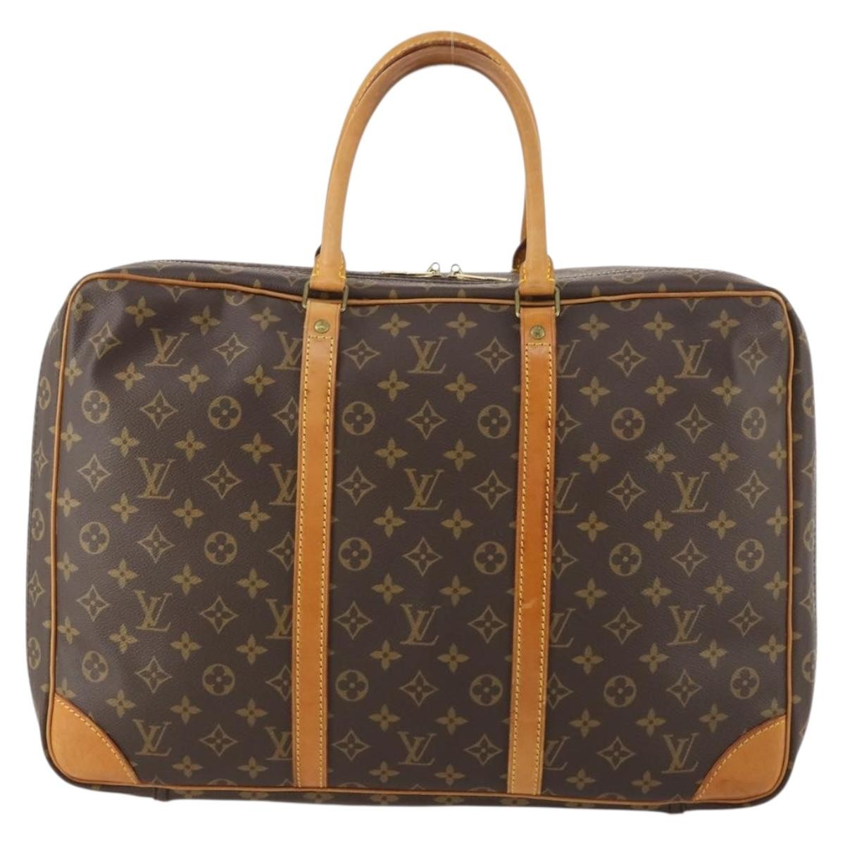 Louis Vuitton Sirius Handbag Monogram Canvas Brown Canvas Travel Bag Bag (Pre-Owned)