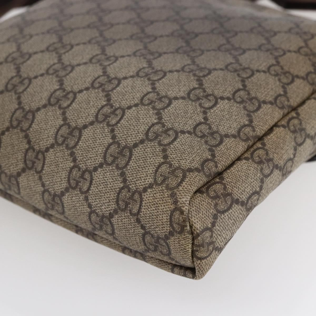 Gucci Flap Messenger Gg Coated Canvas Beige Canvas Shoulder Bag Bag (Pre-Owned)
