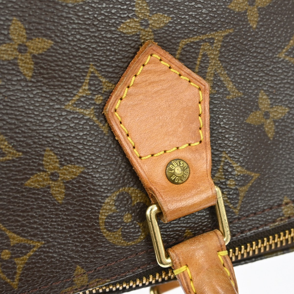 Louis Vuitton Speedy Handbag Monogram Canvas Brown Canvas Handbag (Pre-Owned)