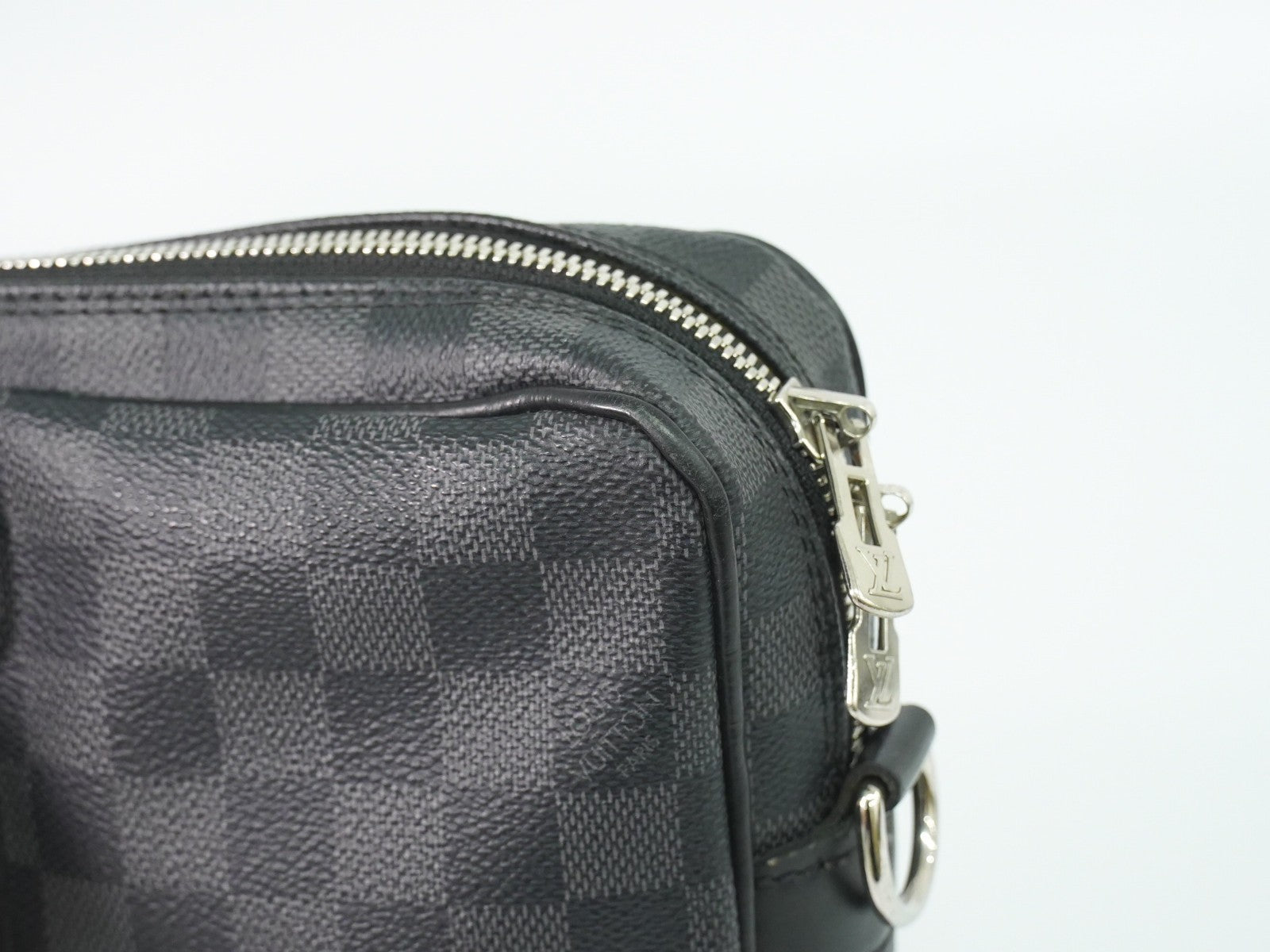 Louis Vuitton Porte-Documents Voyage Briefcase Damier Graphite Gray Canvas Briefcase Bag (Pre-Owned)