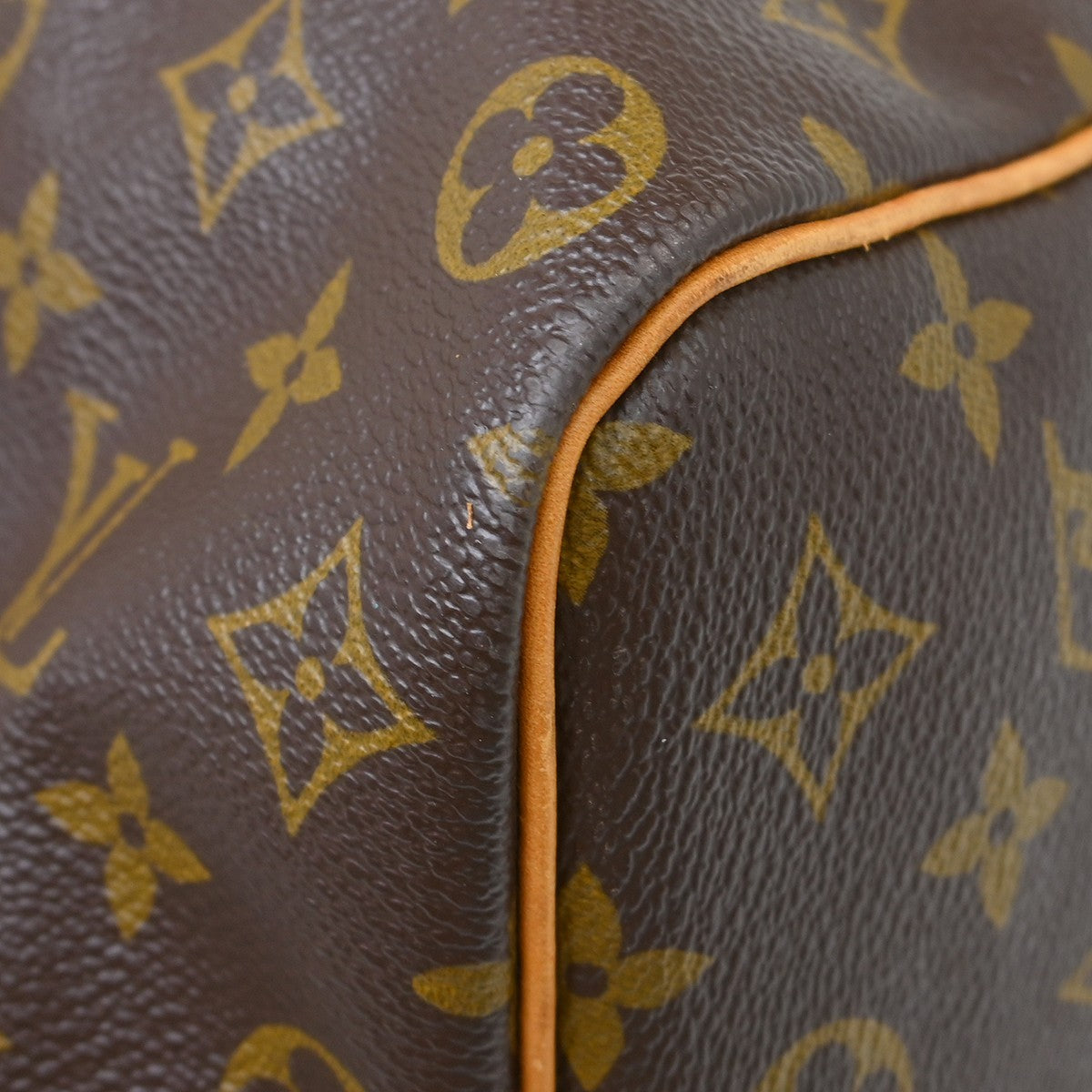 Louis Vuitton Keepall Bag Monogram Canvas Brown Canvas Travel Bag Bag (Pre-Owned)