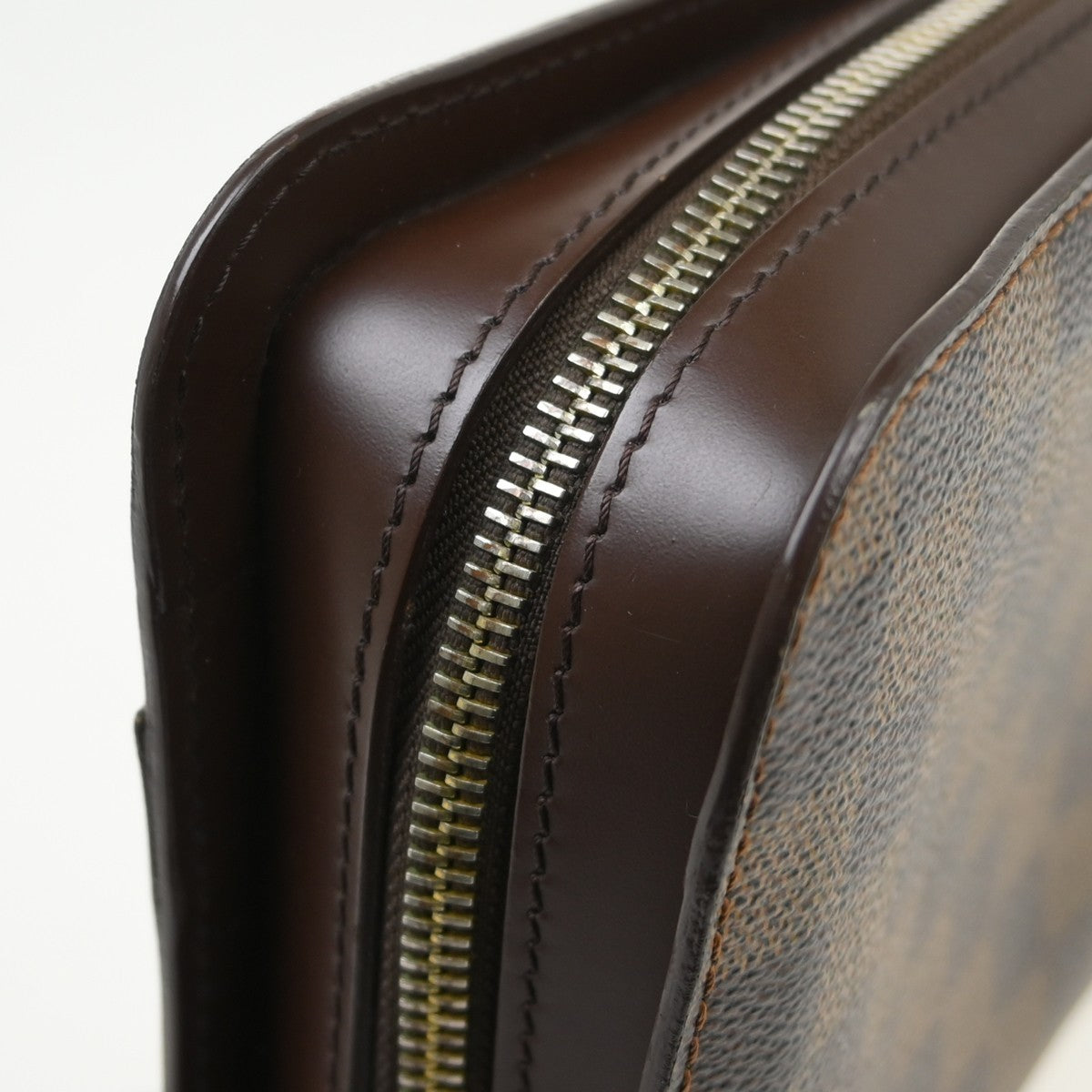 Louis Vuitton Pochette Saint Louis Damier Brown Canvas Clutche & Pouche Bag (Pre-Owned)