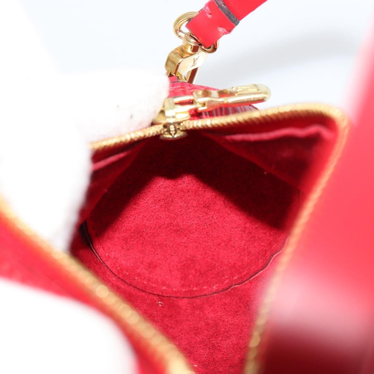 Louis Vuitton Soufflot Pochette Epi Leather Red Leather Clutche & Pouche Bag (Pre-Owned)