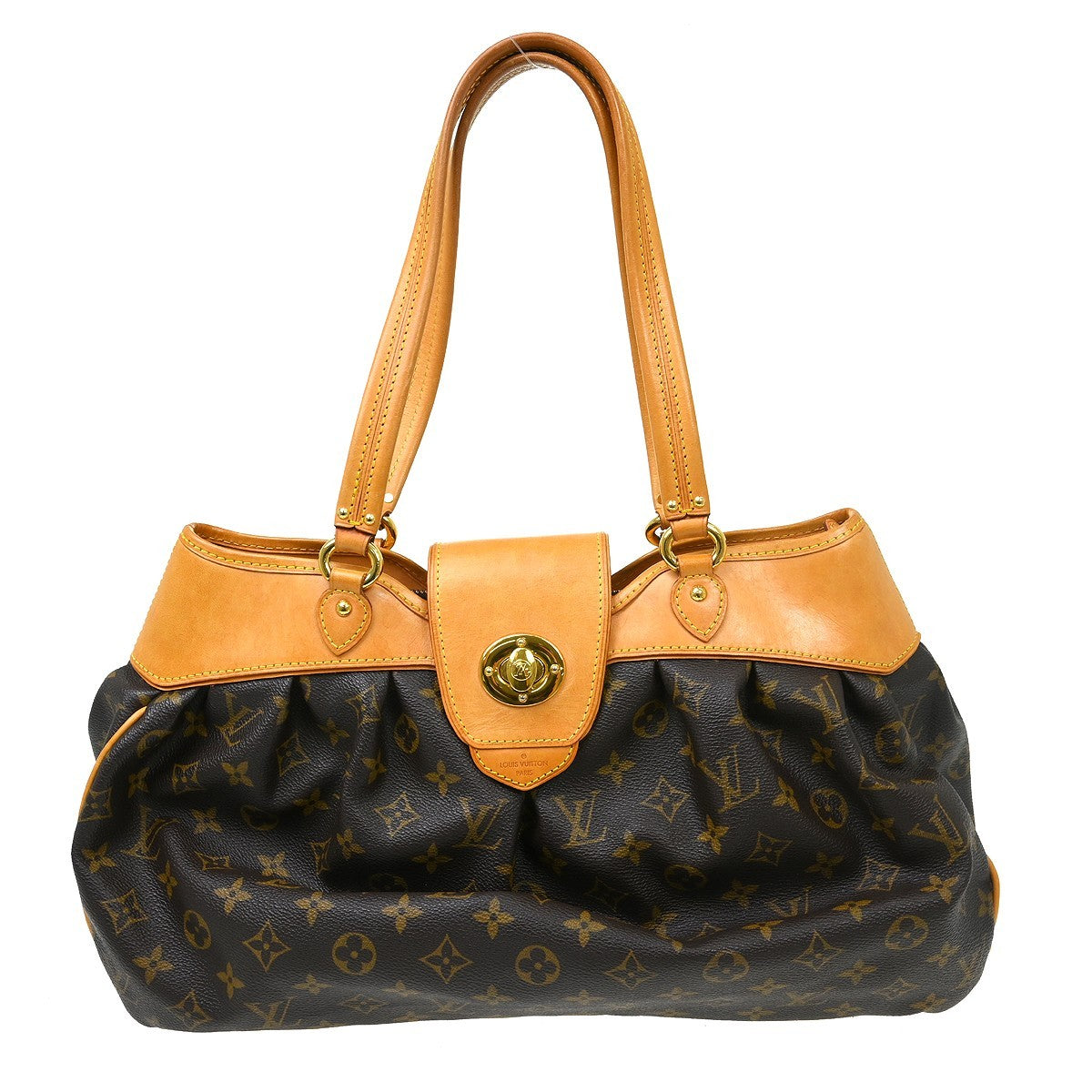 Louis Vuitton Boetie Handbag Monogram Canvas Brown Canvas Shoulder Bag Bag (Pre-Owned)