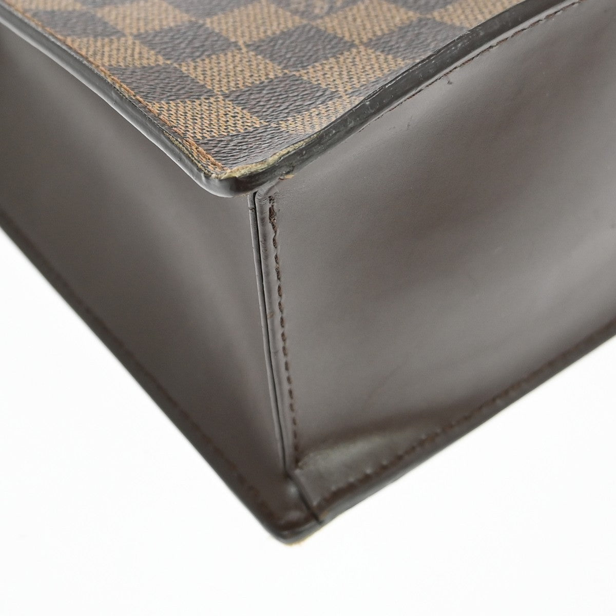 Louis Vuitton Venice Sac Plat Bag Damier Brown Canvas Tote Bag Bag (Pre-Owned)