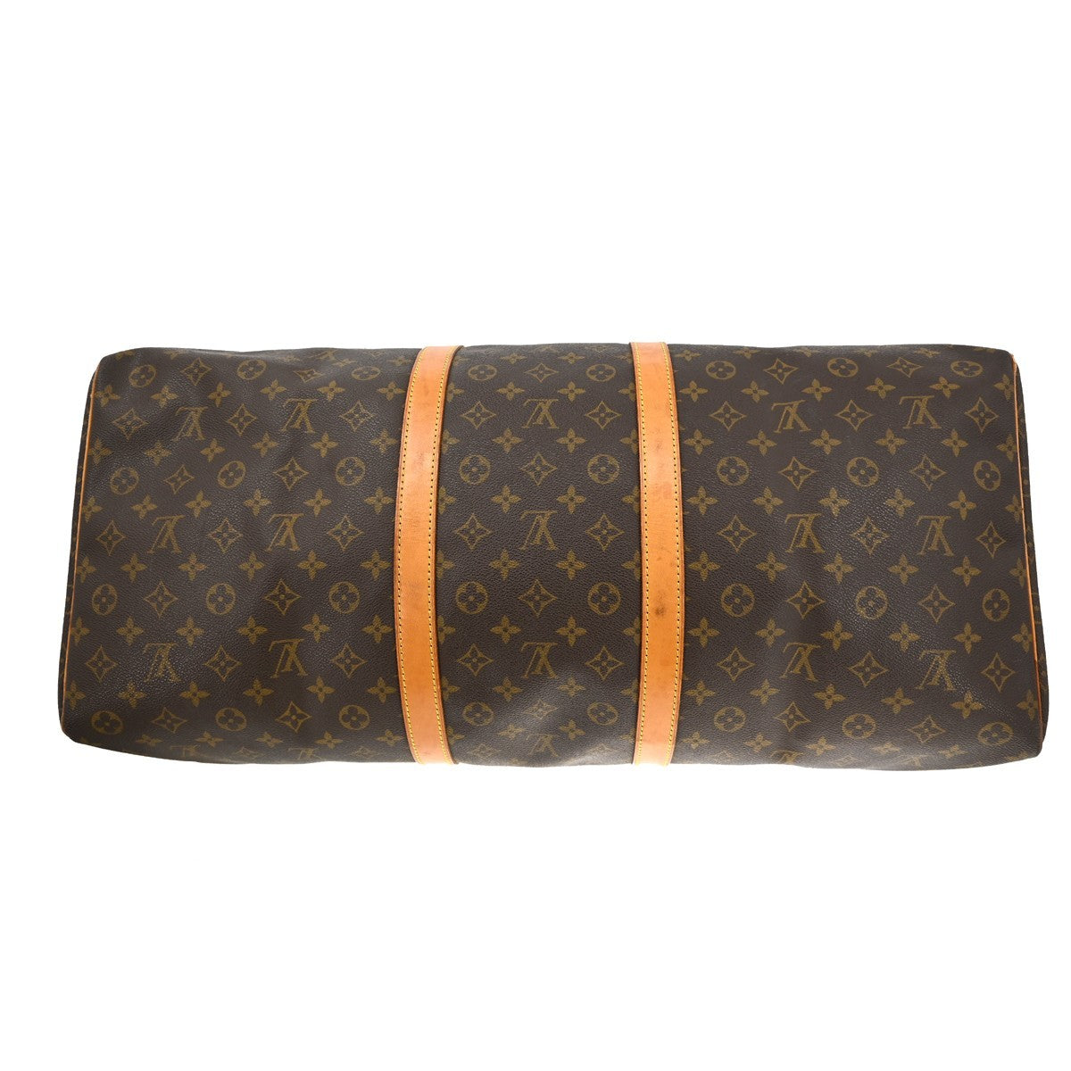 Louis Vuitton Keepall Bag Monogram Canvas Brown Canvas Travel Bag Bag (Pre-Owned)