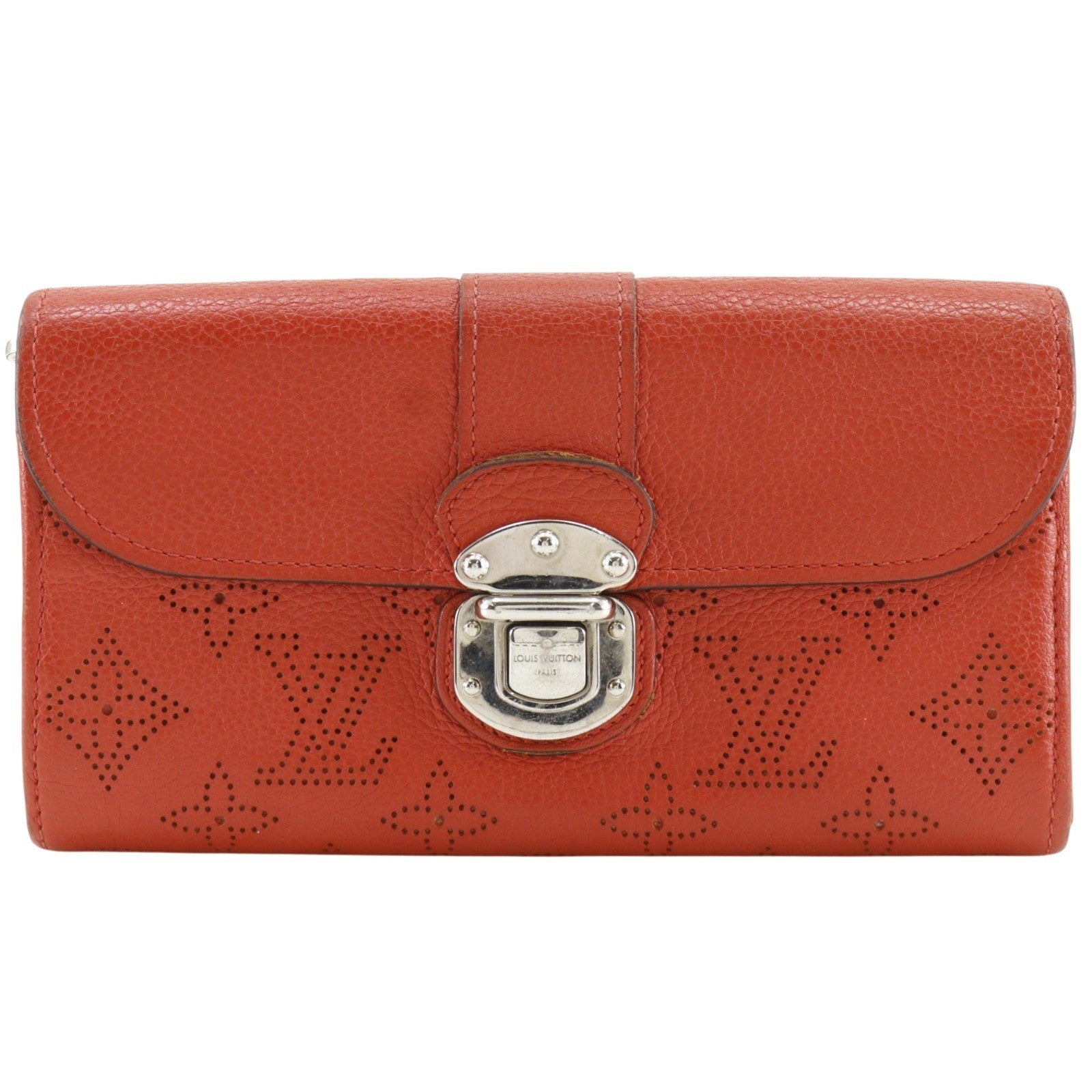Louis Vuitton Iris Wallet Mahina Leather Red Leather Wallets Accessory (Pre-Owned)