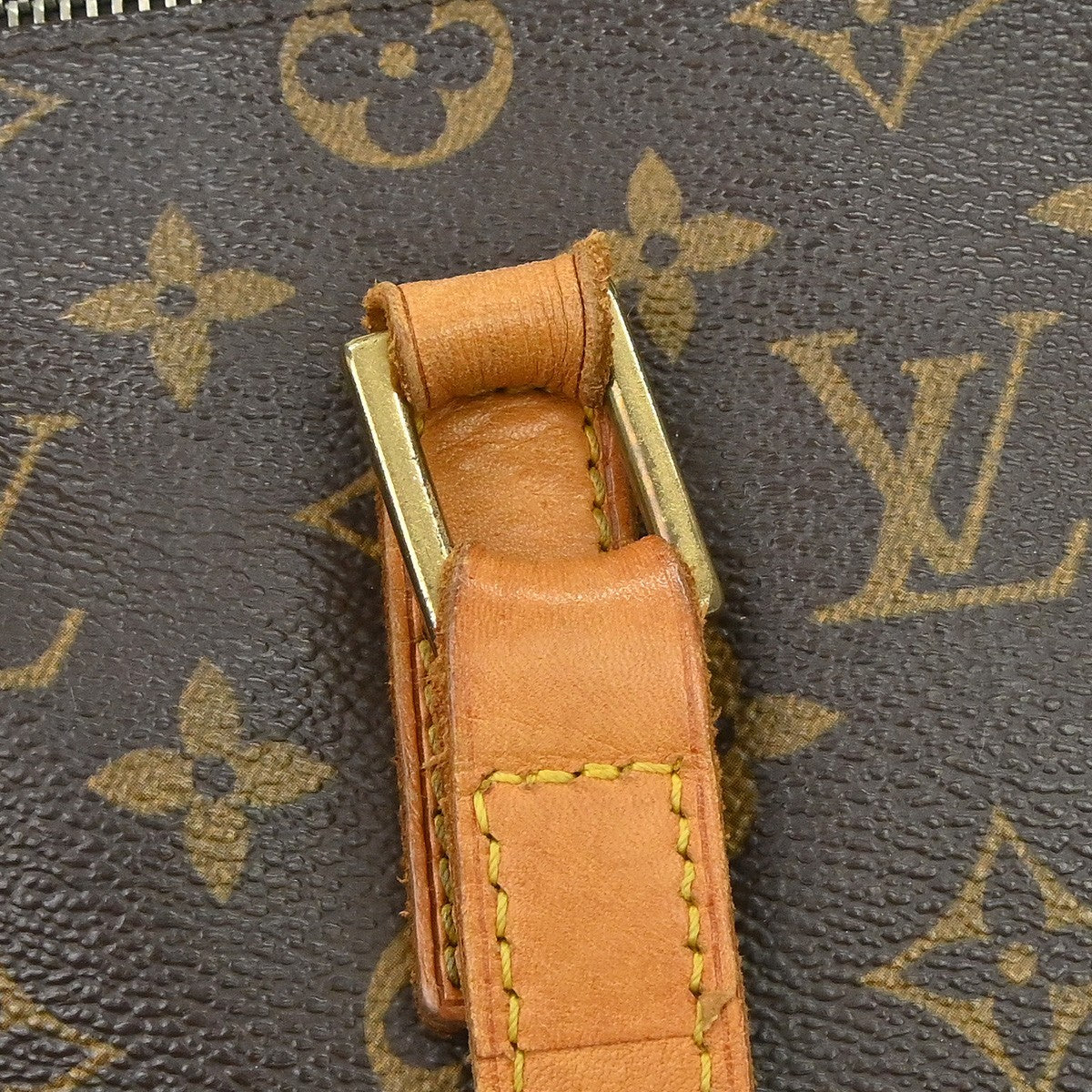 Louis Vuitton Cabas Mezzo Monogram Canvas Brown Canvas Tote Bag Bag (Pre-Owned)